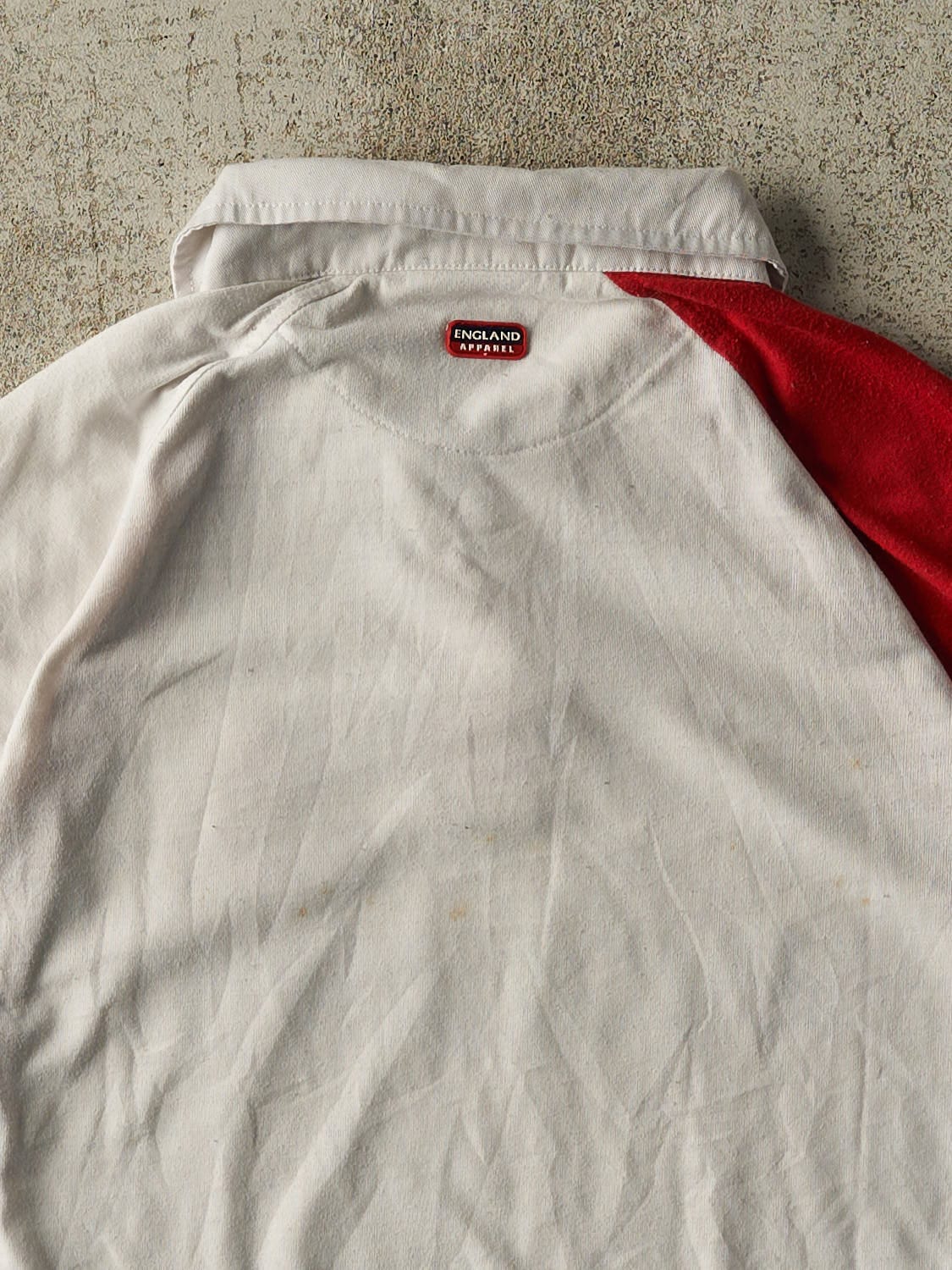 Vintage 90s White England Rugby Long Sleeve (M) - Image 4