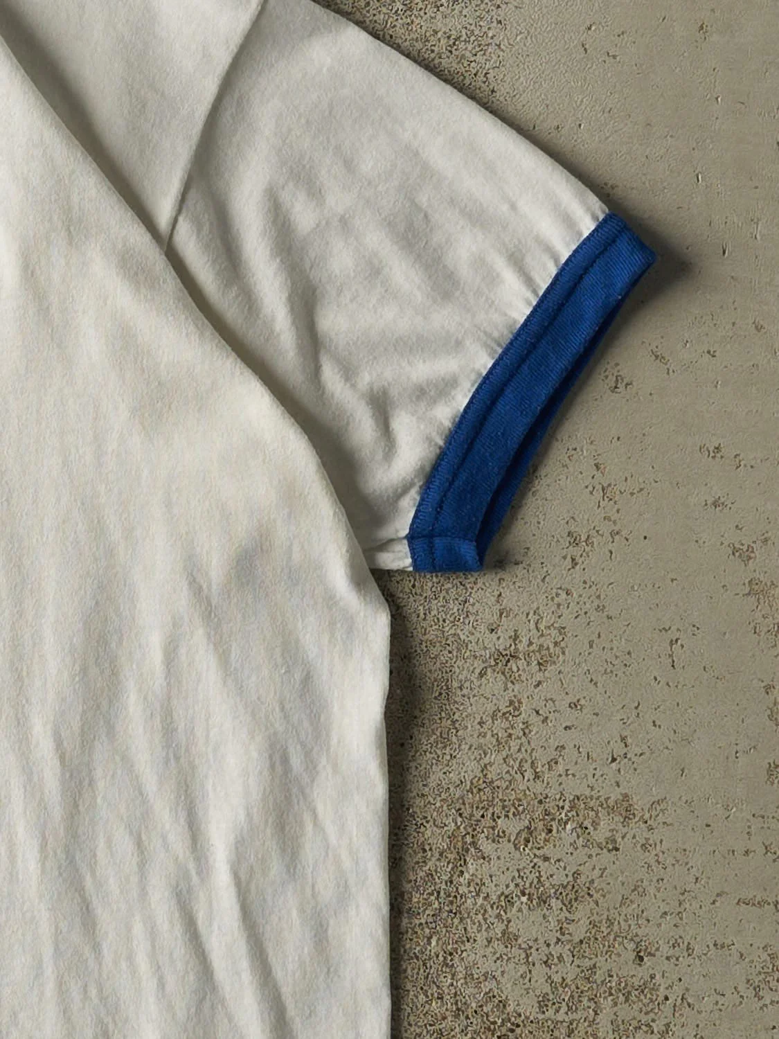 Vintage 88' White Hawkeyes Football Ringer Tee (S/M) - Image 4