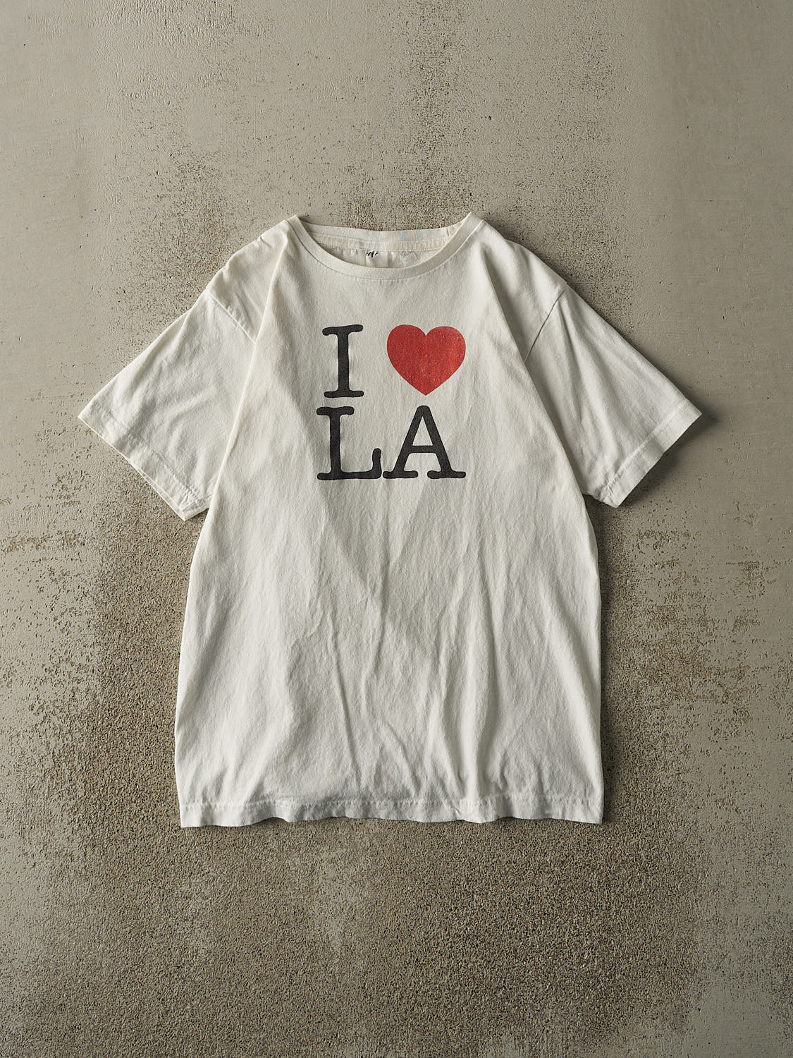 Vintage 90s White "I Love LA" Tee (S/M)