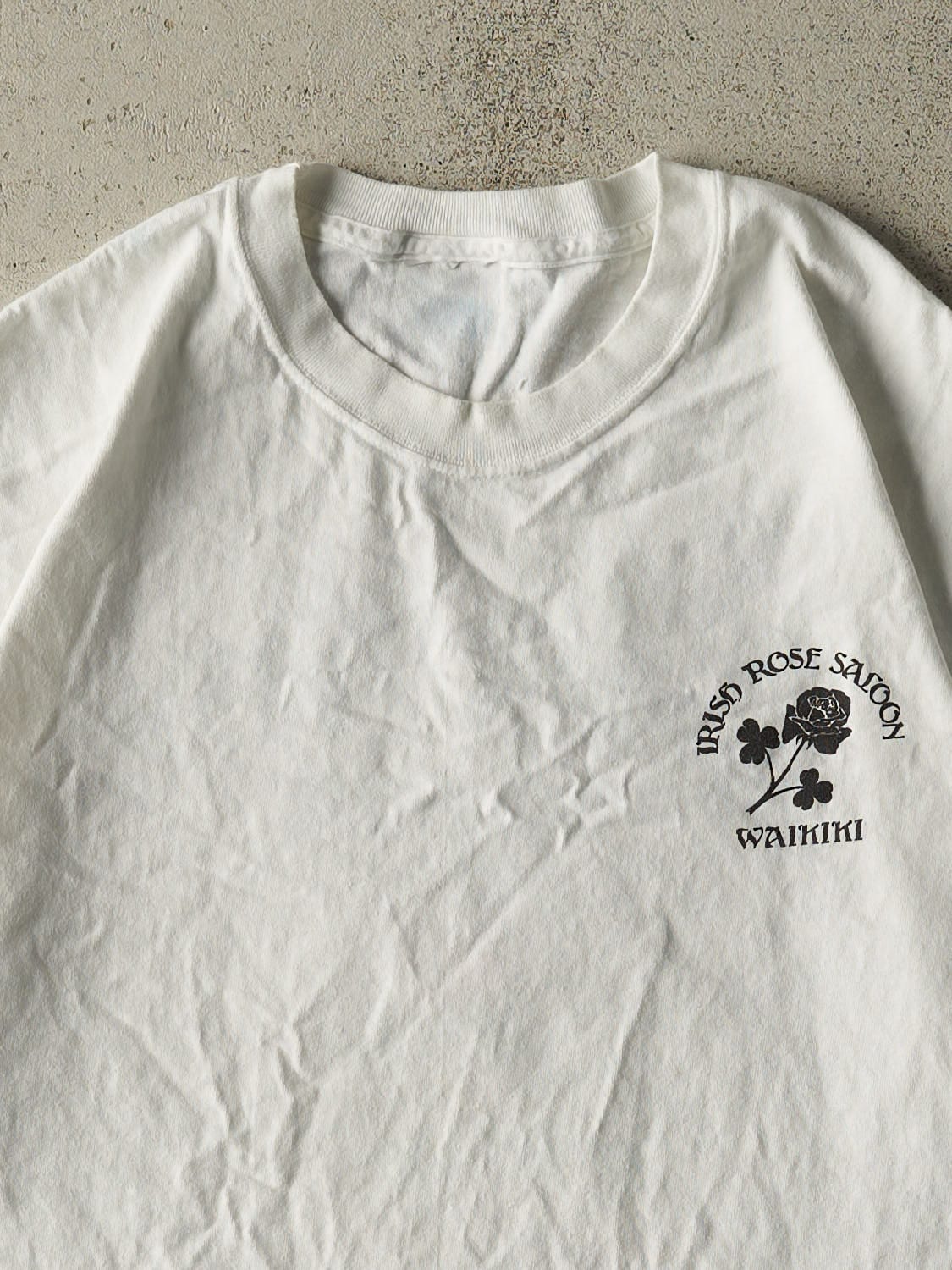 Vintage 90s White Irish Rose Saloon Tee (L/XL) - Image 3