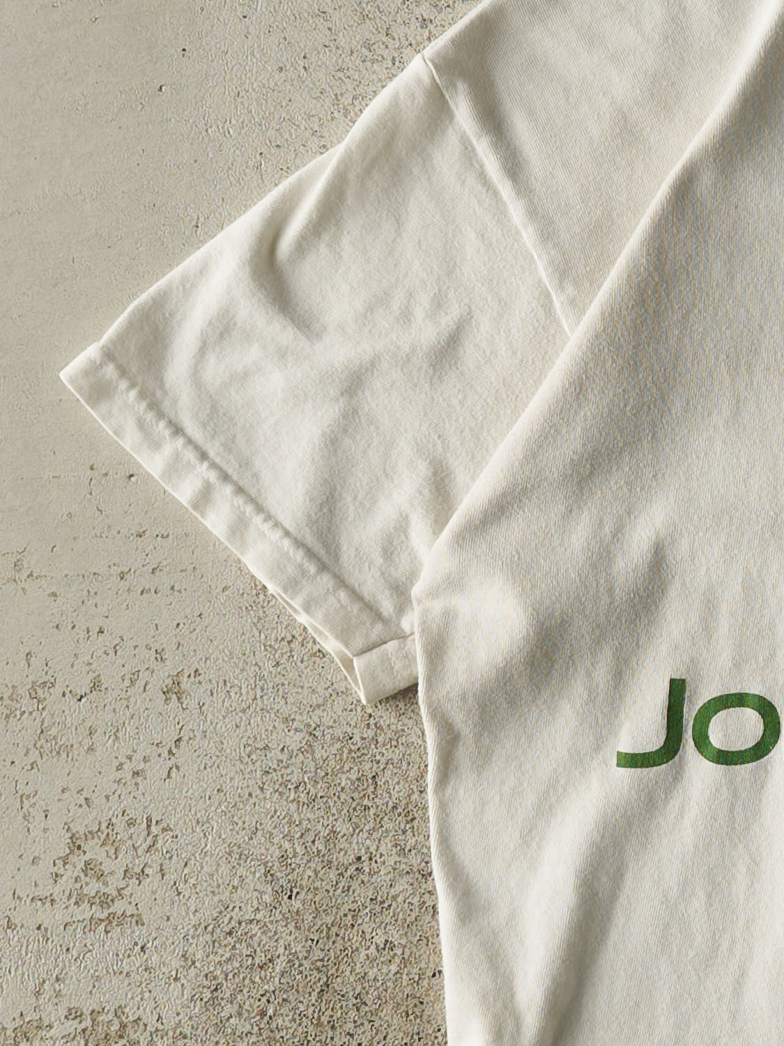 Vintage Y2K White John Deere Tee (XS) - Image 3