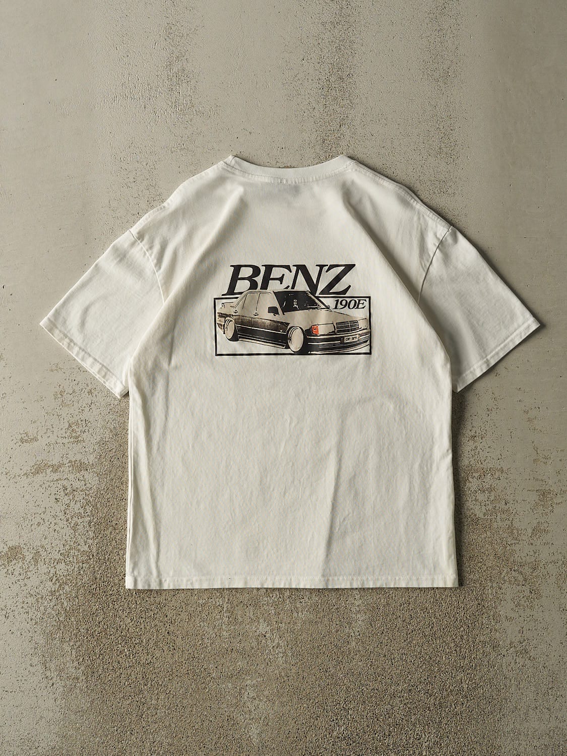 Vintage 90s White Mercedes Benz 190E Tee (M/L) - Image 3