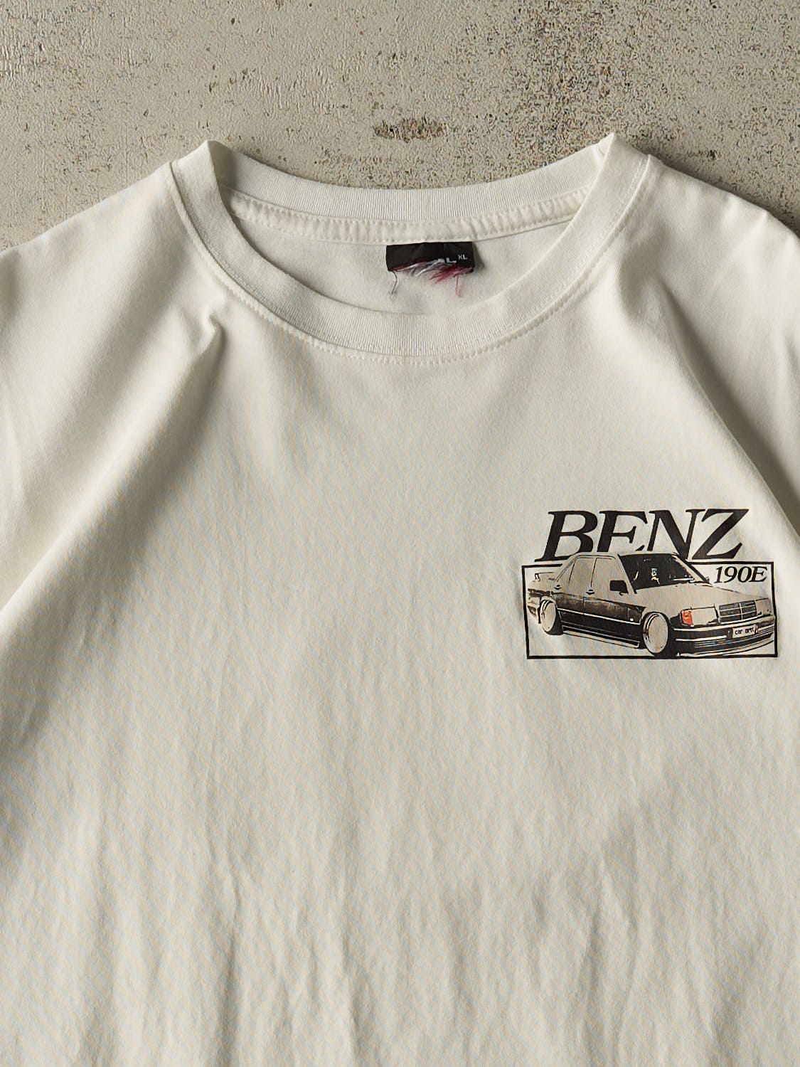 Vintage 90s White Mercedes Benz 190E Tee (M/L) - Image 4