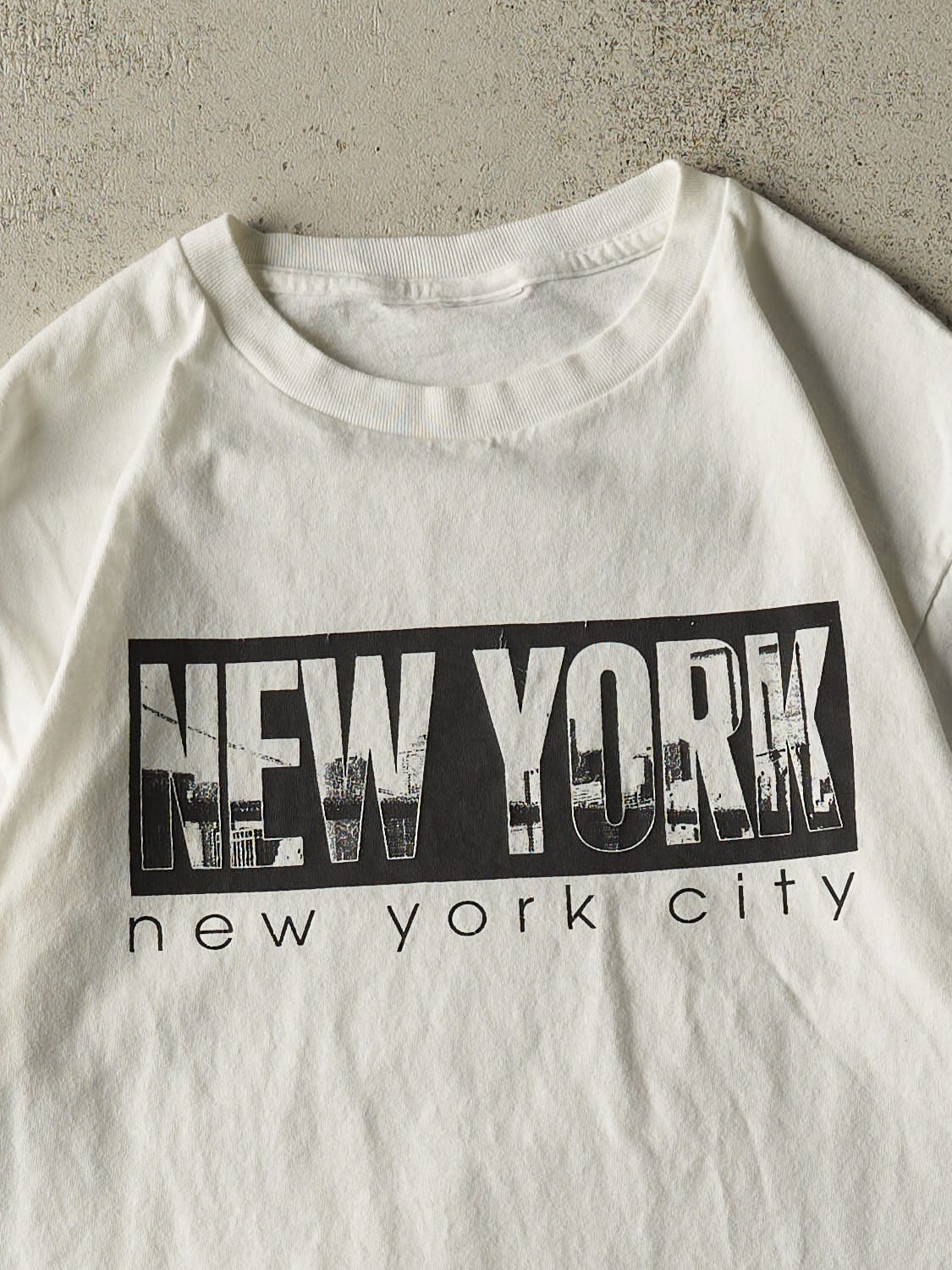 Vintage 90s White New York City Tee (M/L) - Image 2