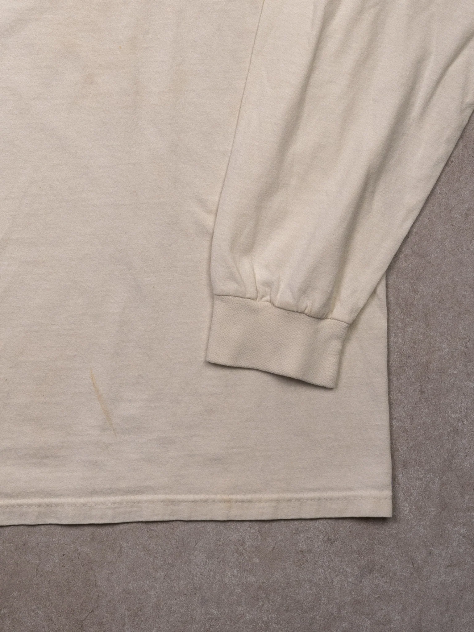 Vintage 90s White Nike x Penn State Center Check Long Sleeve (L) - Image 3