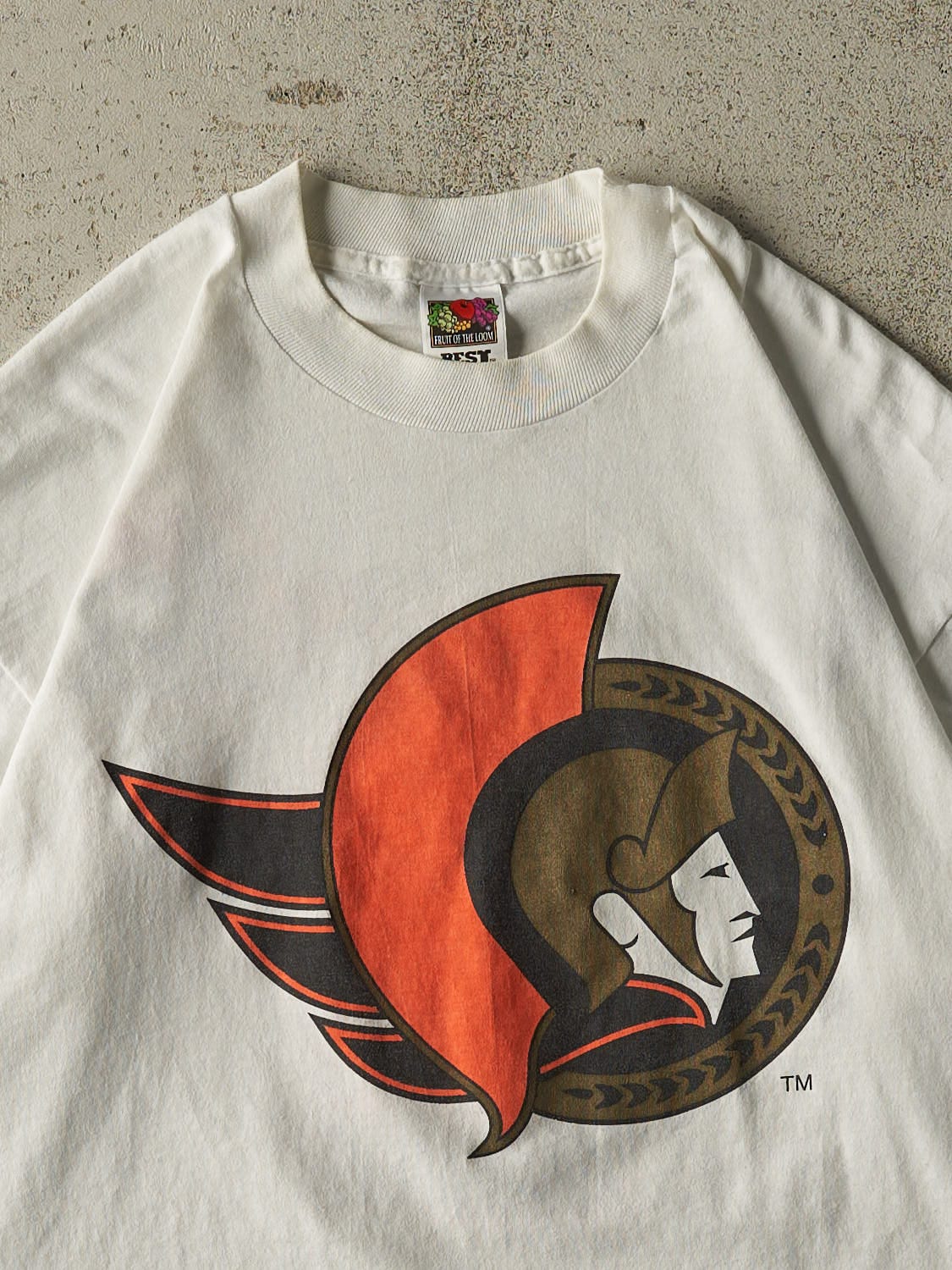 Vintage 90s White Ottawa Senators Tee (L) - Image 3
