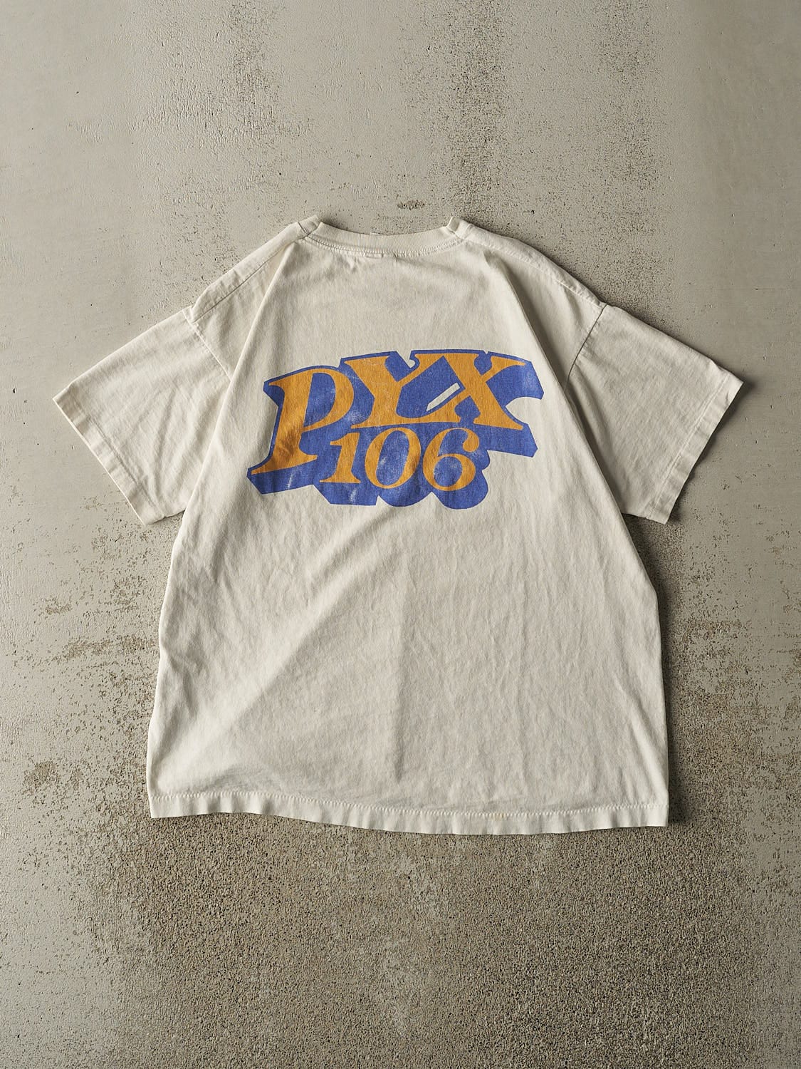 Vintage 90s White PYX 106 Single Stitch Tee (M/L) - Image 2