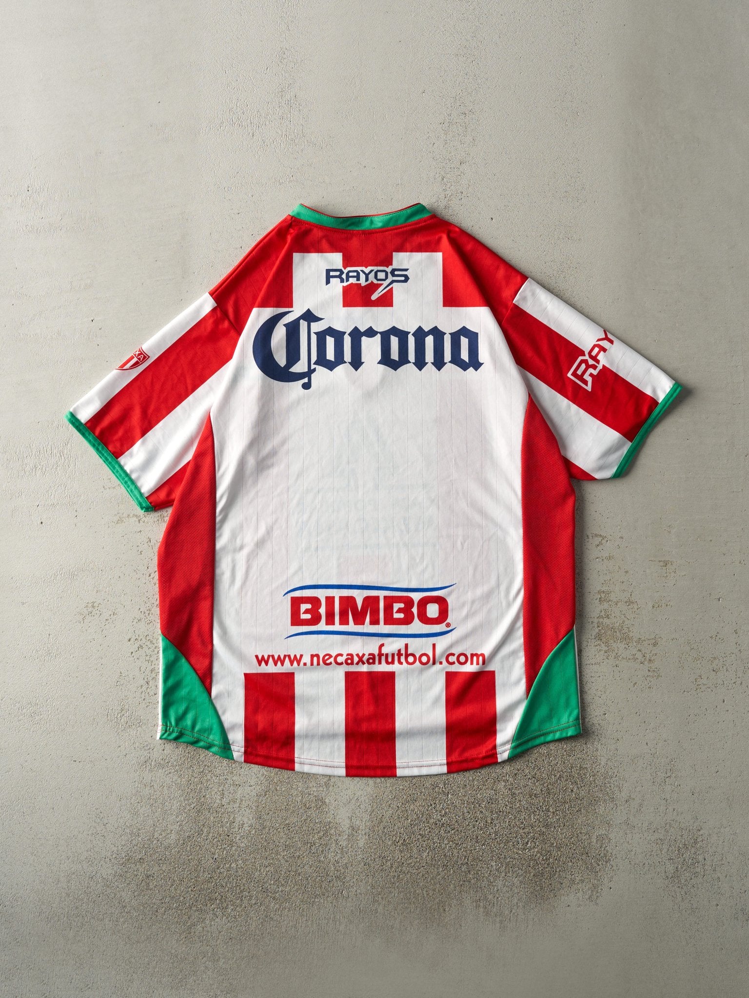 Vintage 90s White & Red Mexicana Necaxa Soccer Jersey (L/XL) - Image 2