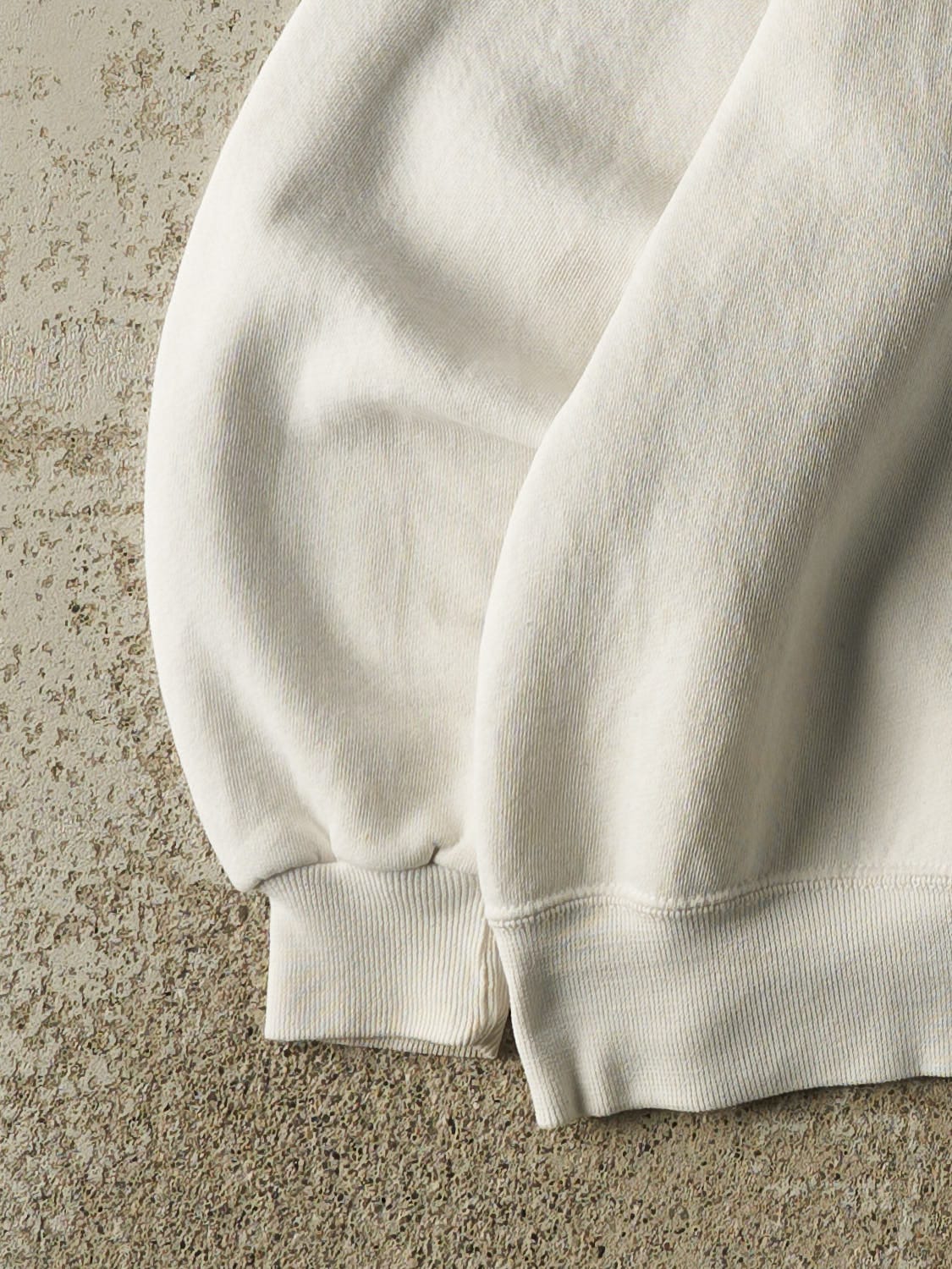 Vintage 90s White Russell Athletic Blank Crewneck (M/L) - Image 3