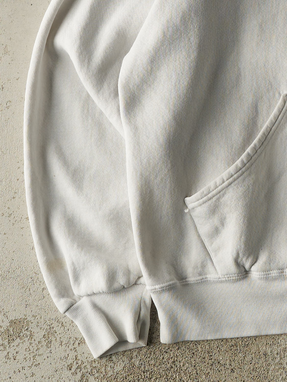Vintage 90s White Russell Athletic Blank Hoodie (M/L) - Image 3