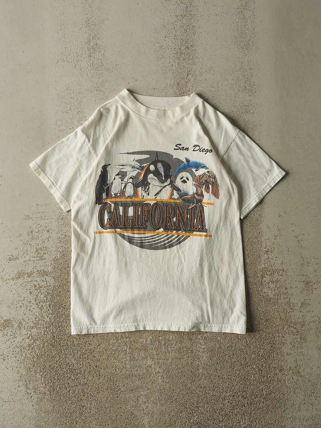 Vintage 90s White San Diego Zoo California Tee (S/M)