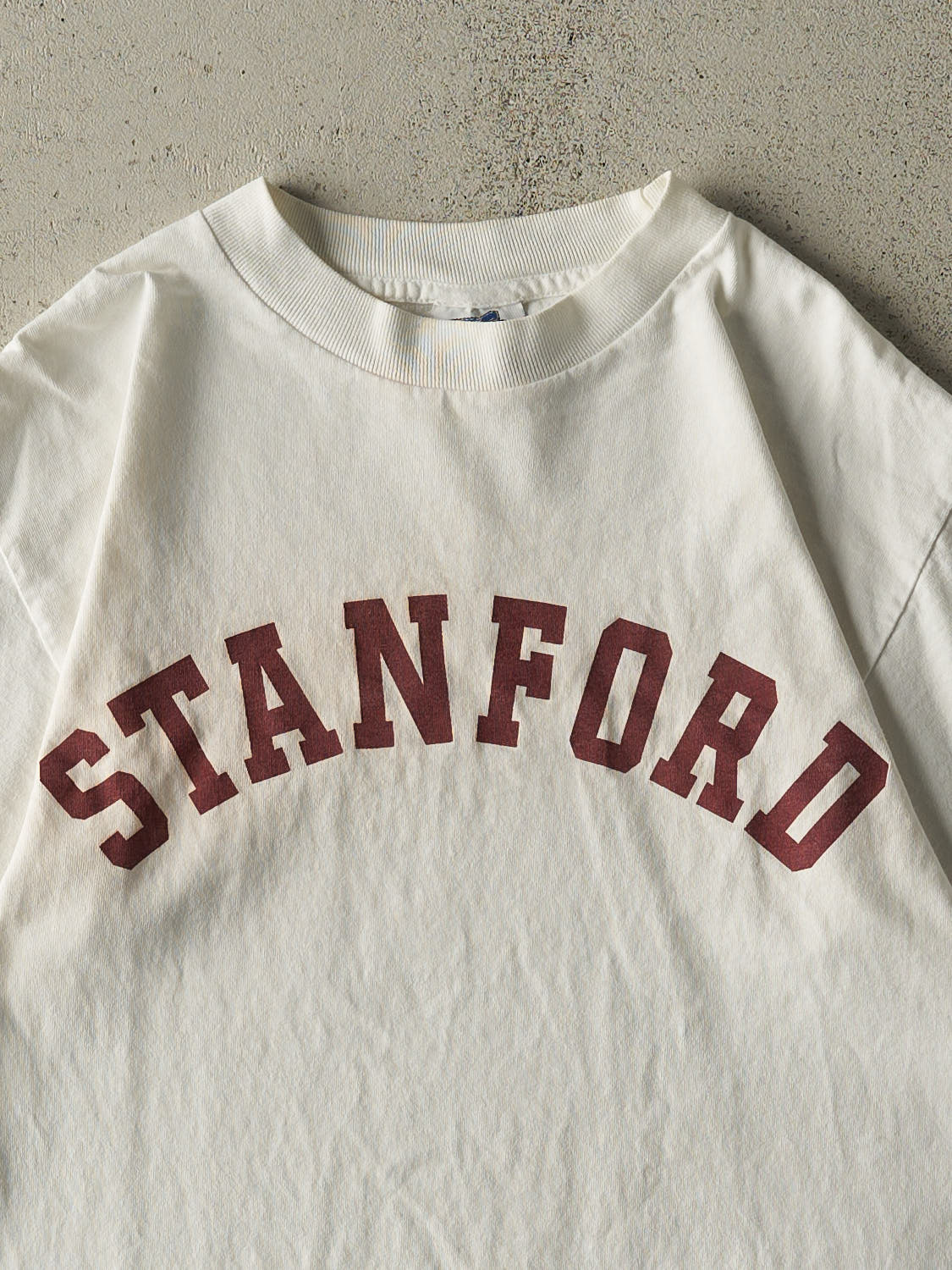 Vintage 90s White Stanford University Tee (S) - Image 2