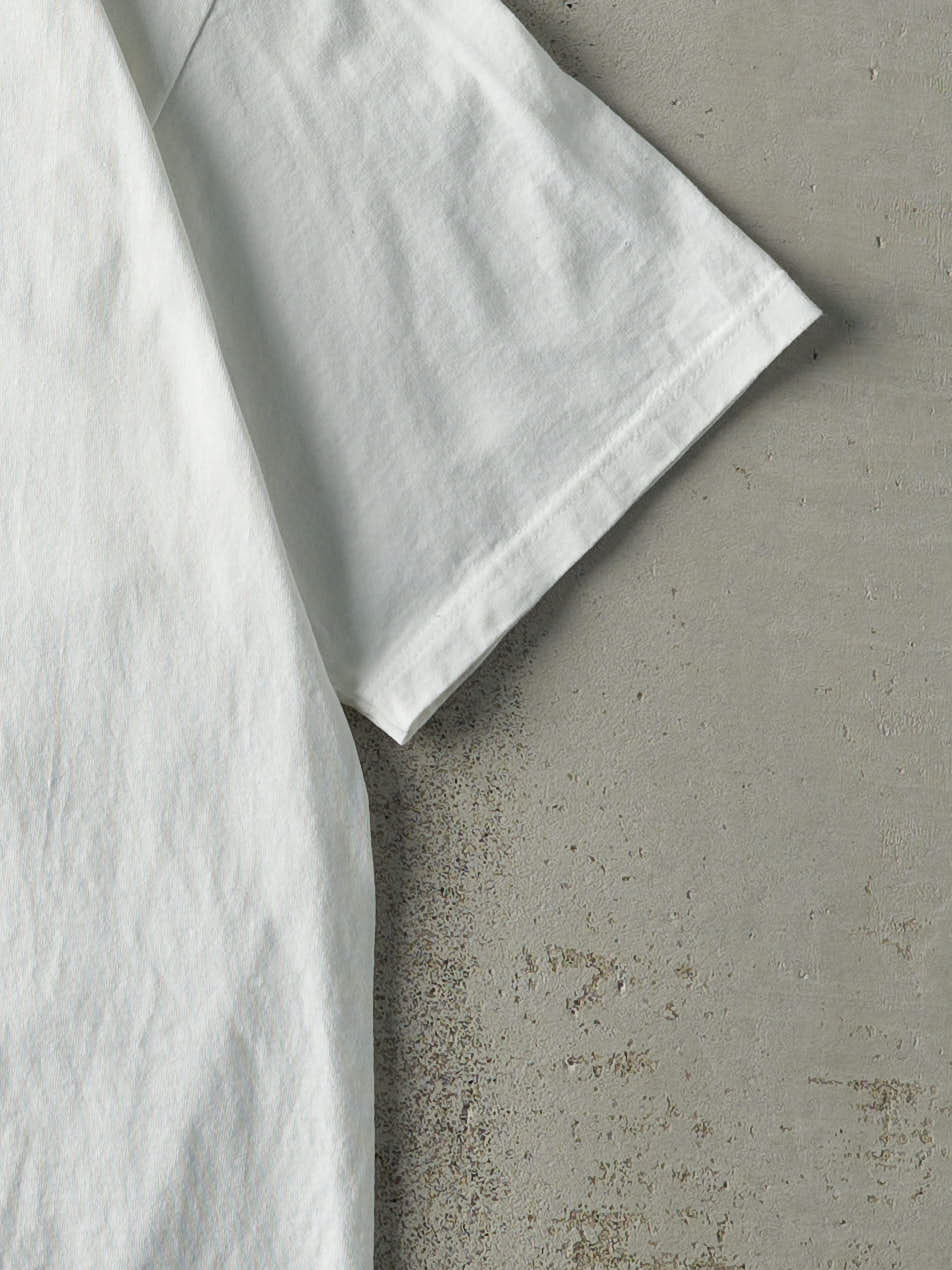 Vintage 90s White "Still Perfect" Slogan Tee (L) - Image 3