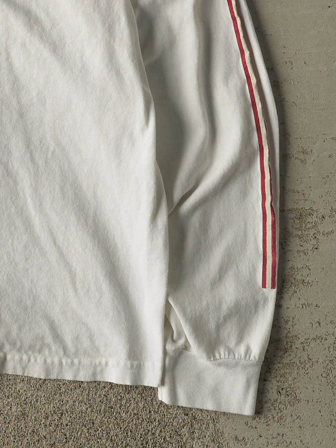 Vintage 90s White Tommy Jeans Long Sleeve (M) - Image 3
