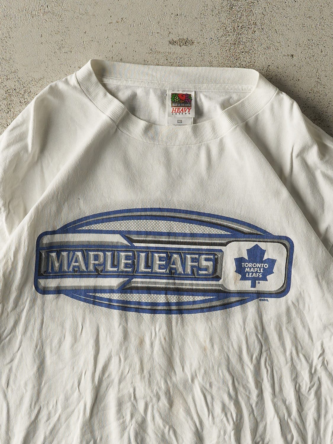 Vintage 90s White Toronto Maple Leafs Tee (L/XL) - Image 2