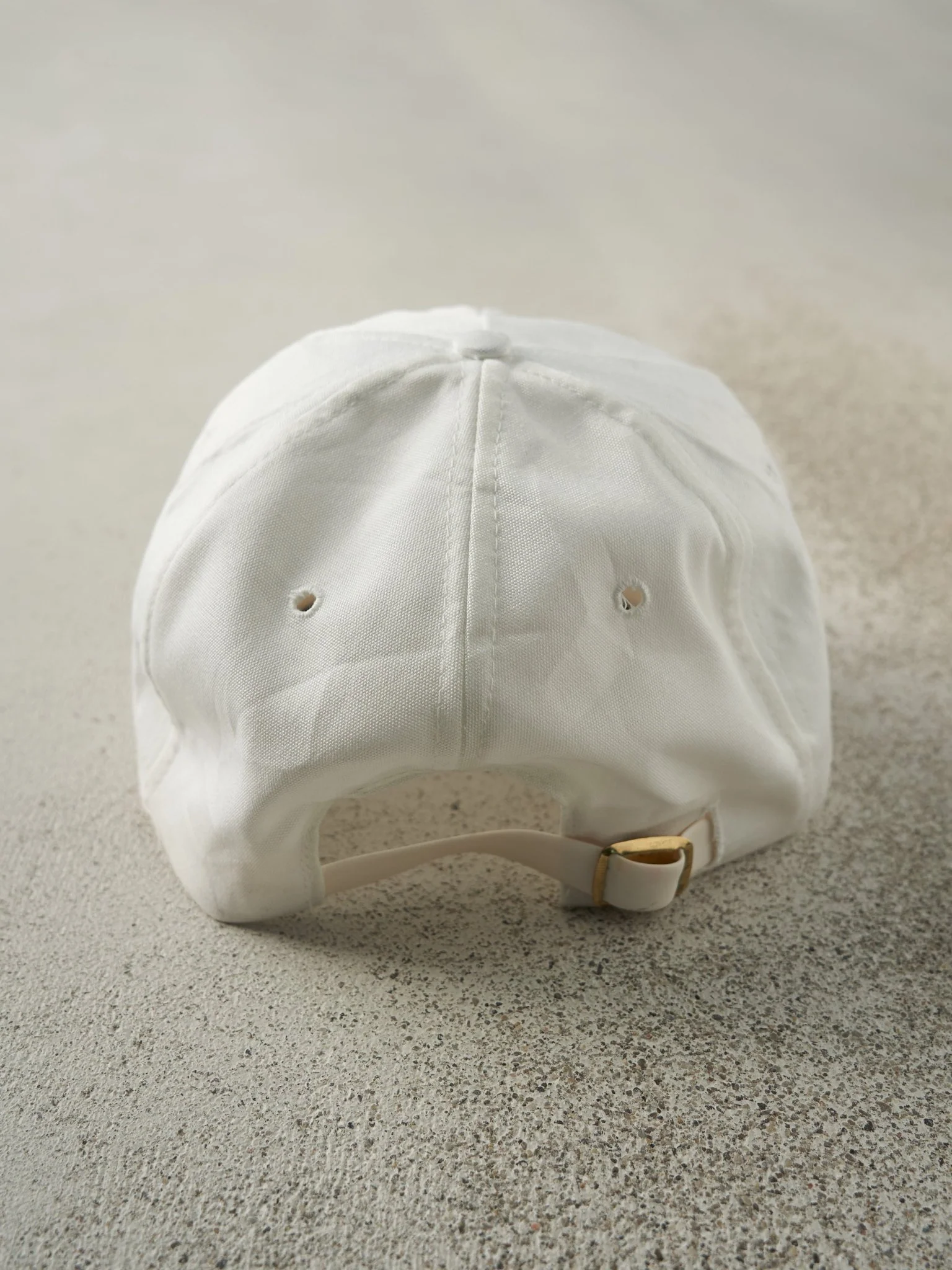 Vintage 90s White Toyota Plastic Strapback Hat - Image 3