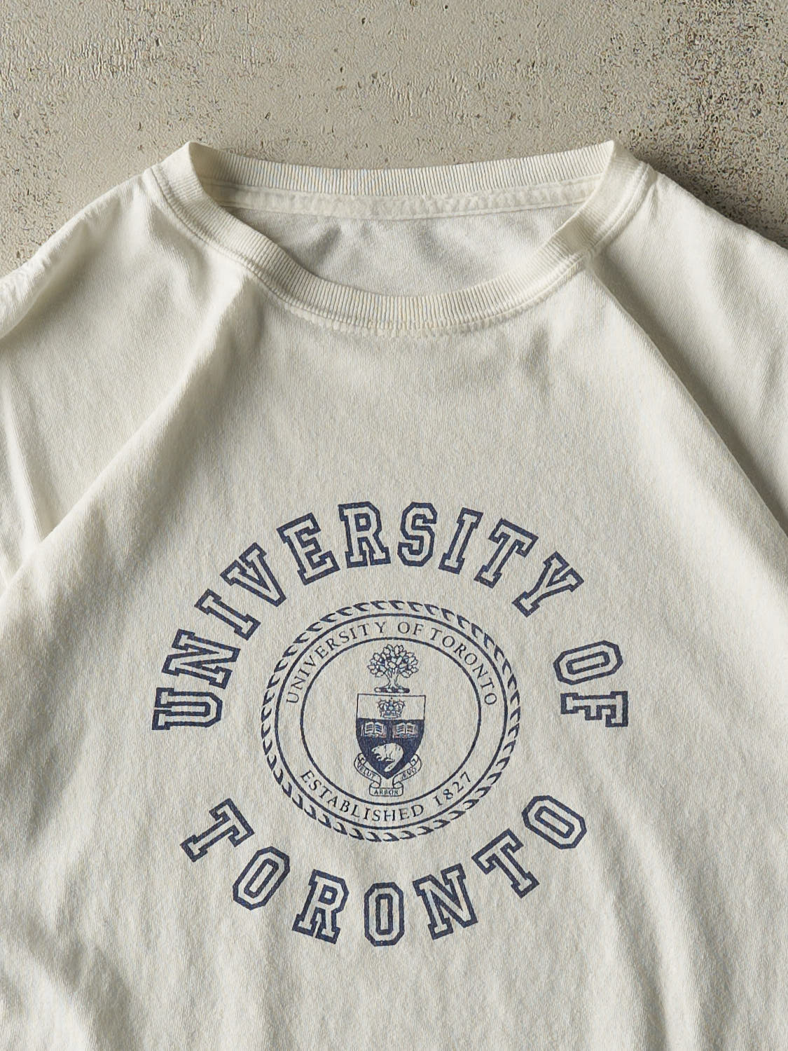 Vintage 90s White University Of Toronto Tee (XS/S) - Image 2