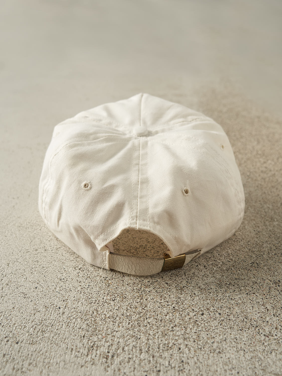 Vintage 91' White US Open Embroidered Leather Strapback (O/S) - Image 4