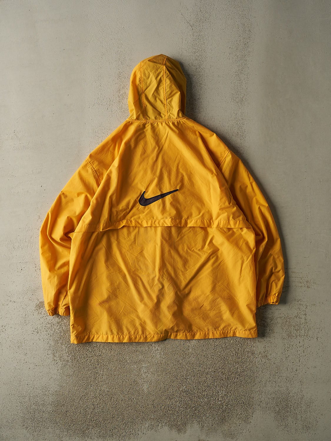 Vintage 90s Yellow Nike Embroidered Long Rain Coat (XXL/XXXL) - Image 2
