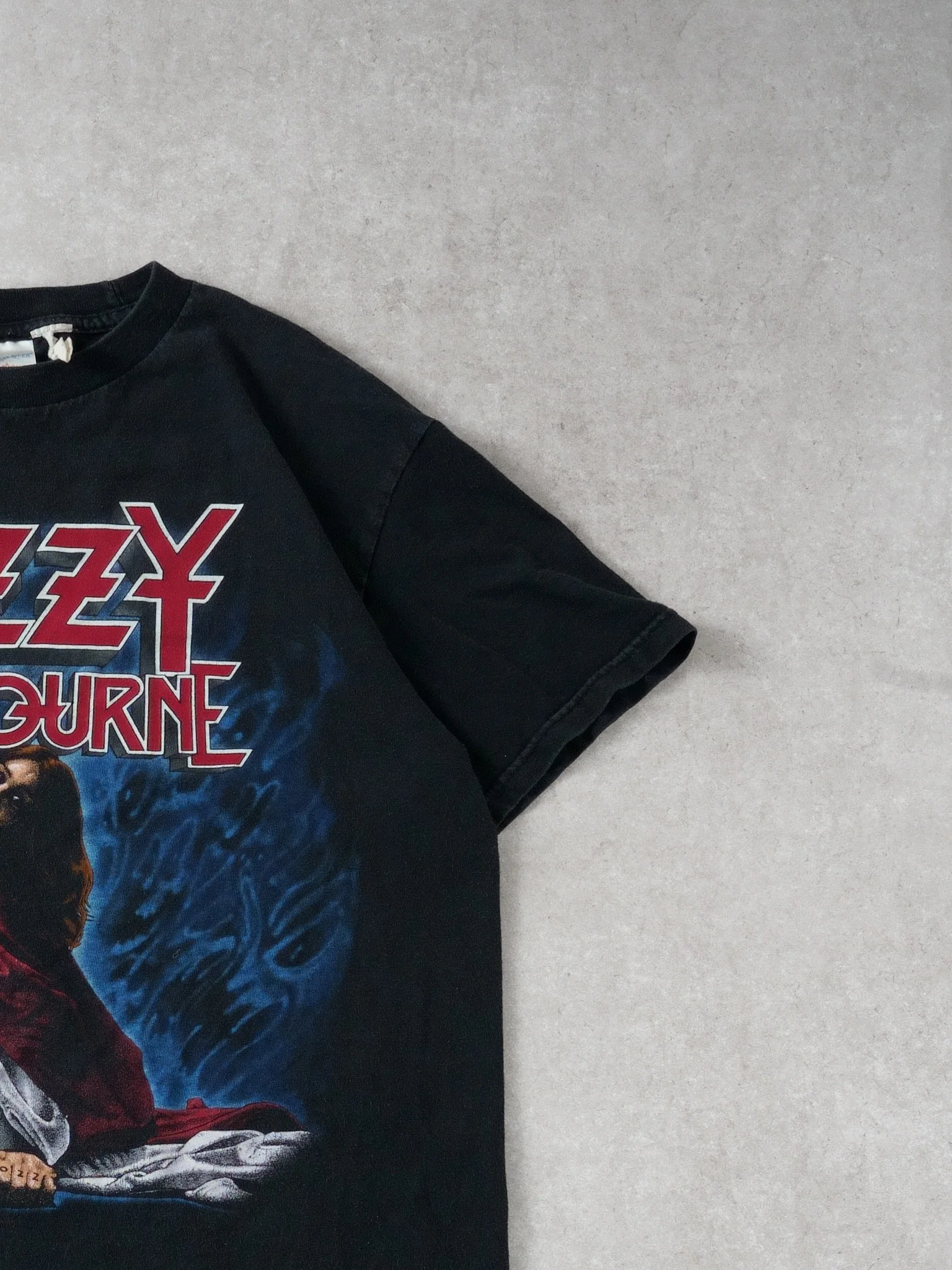 Vintage 91' Black Ozzy Osbourne Blizzard Of Oz Graphic Tee (S) - Image 5