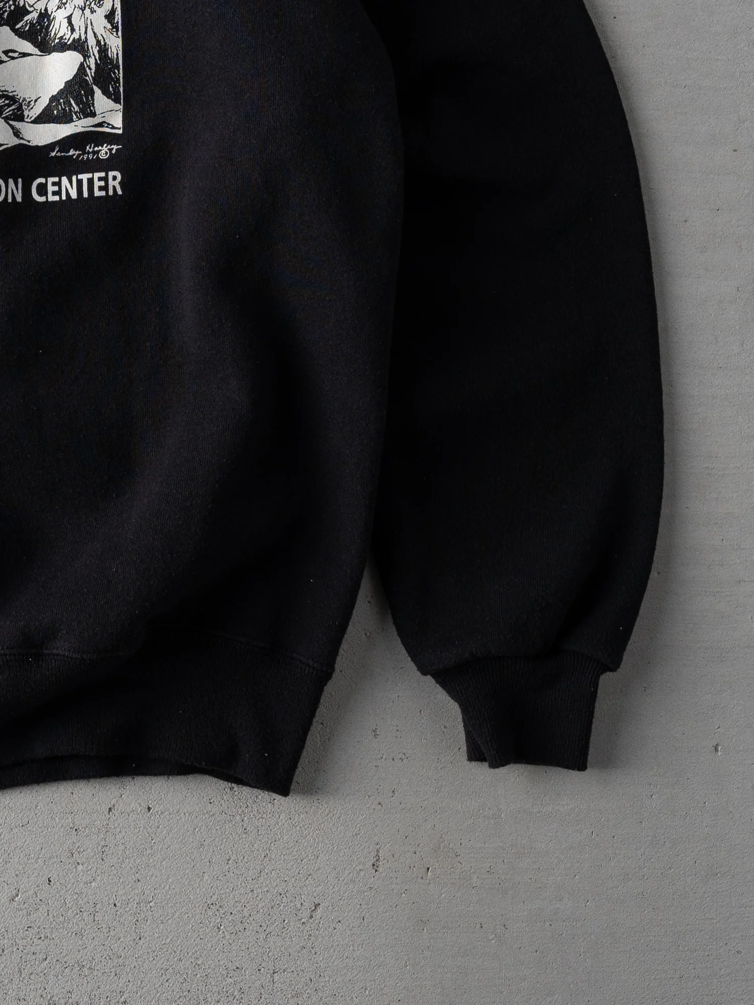 Vintage 91' Black Wolf Conservation Center Crewneck (M) - Image 3