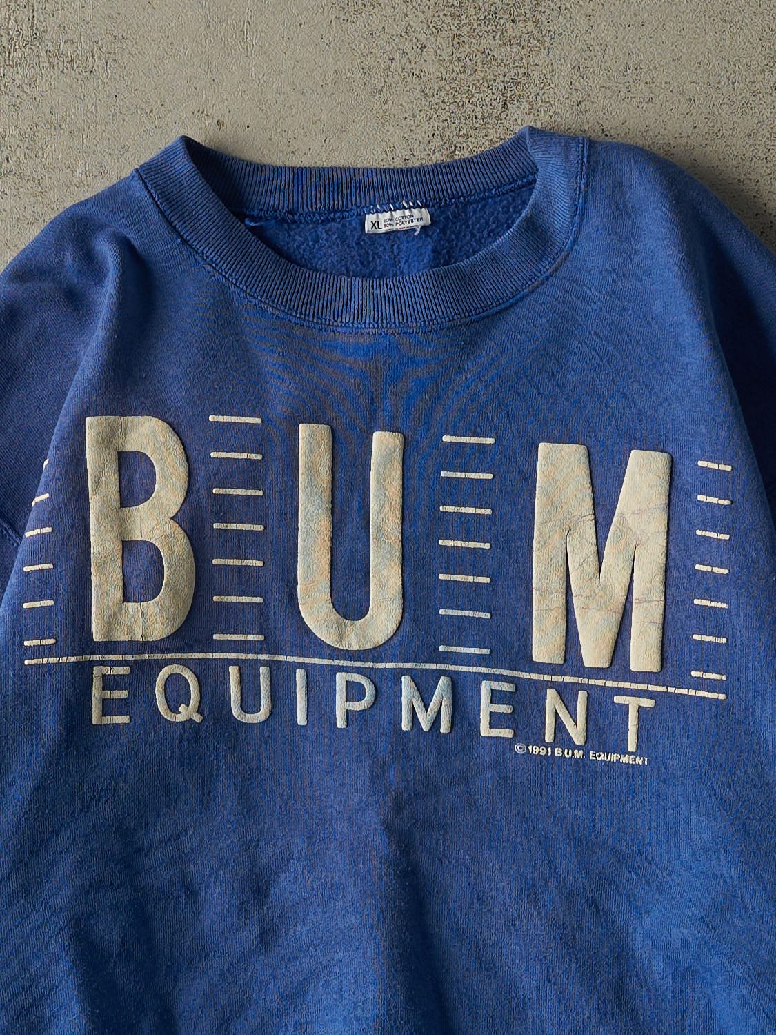 Vintage 91' Blue Bum Equipment Crewneck (M/L) - Image 2