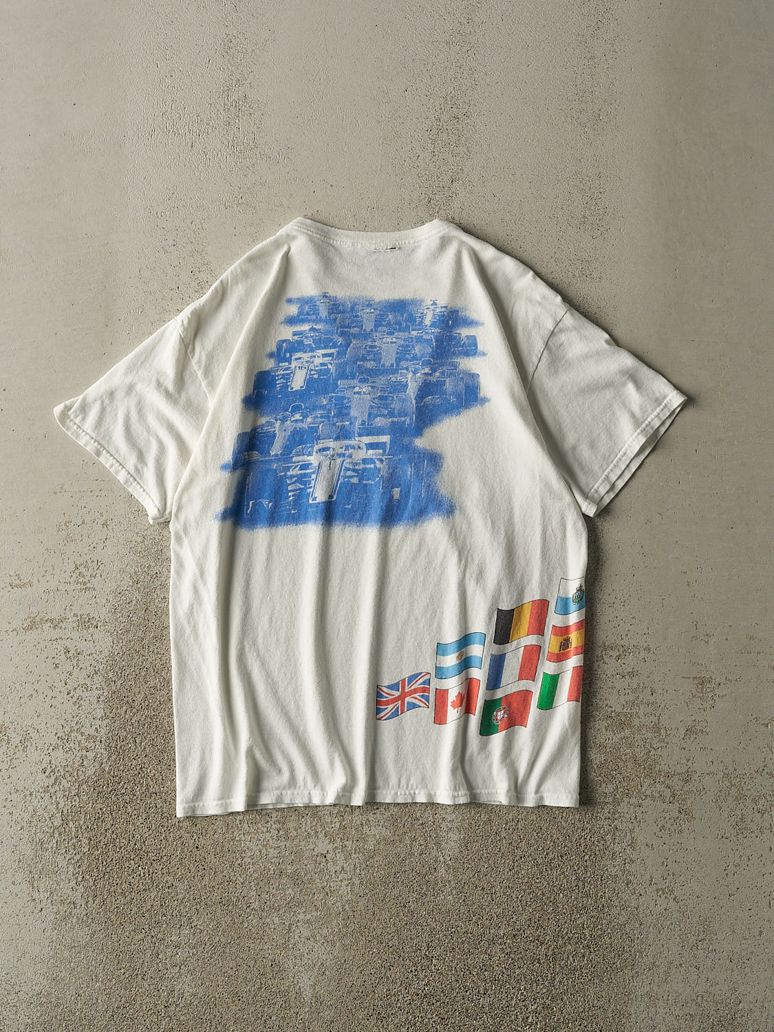 Vintage 91' White Las Vegas Prix Racing Tee (S/M) - Image 2