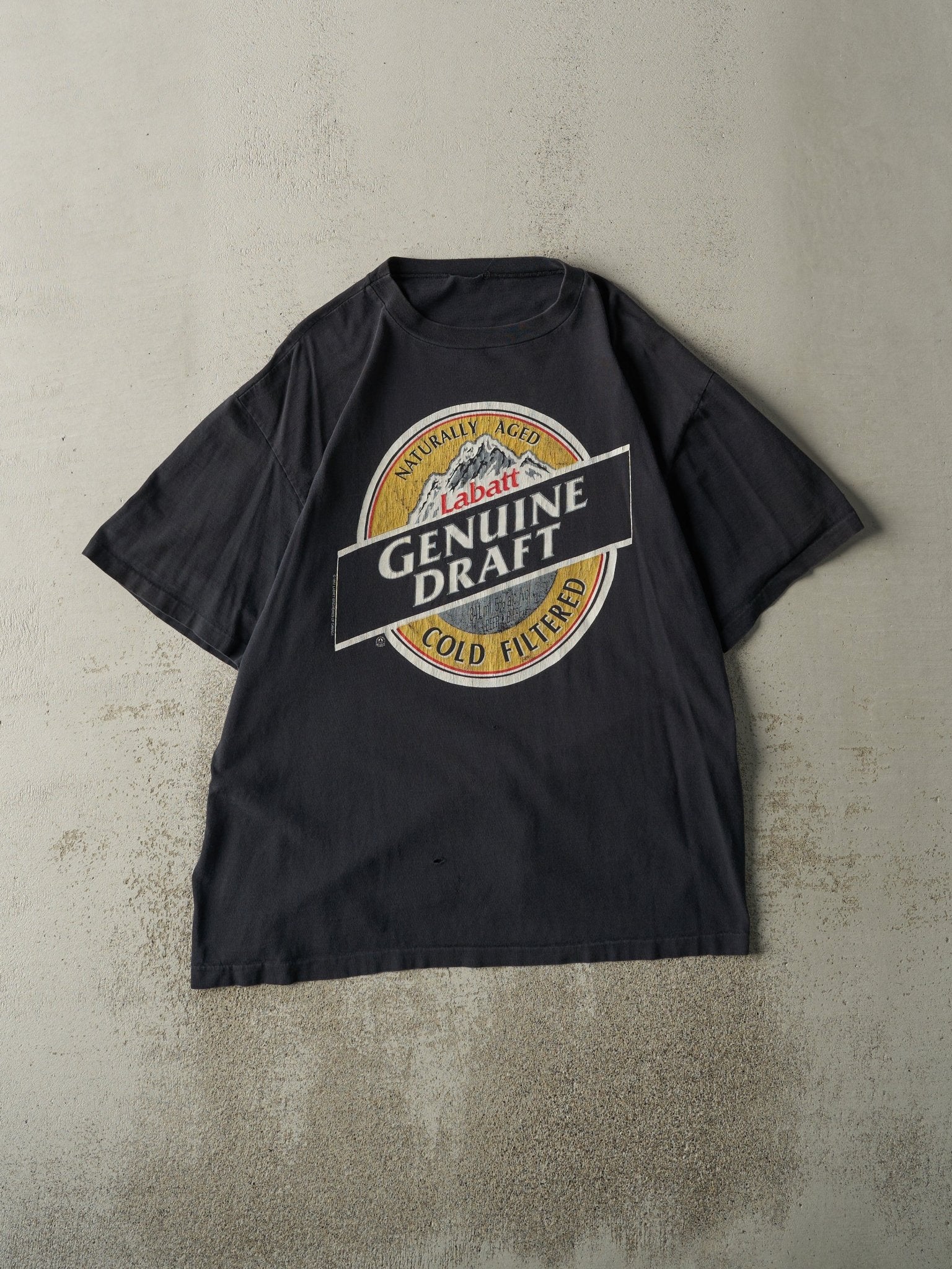 Vintage 92' Black Labatt Genuine Draft Single Stitch Tee (L)