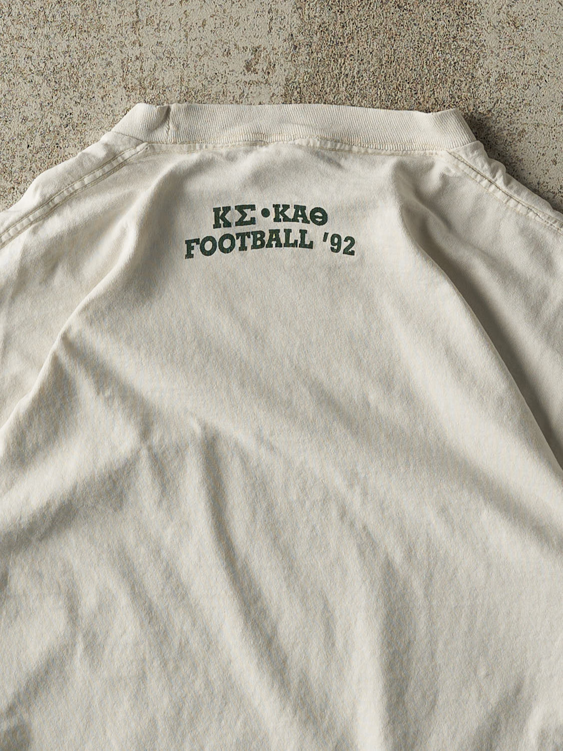 Vintage 92' White Ohio State Football Long Sleeve (L/XL) - Image 3