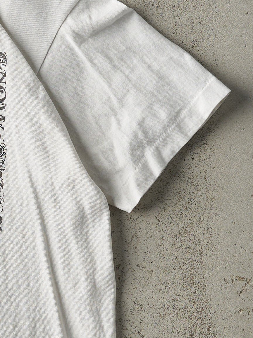 Vintage 92' White Save the Rainforests Now Single Stitch Tee (S) - Image 3