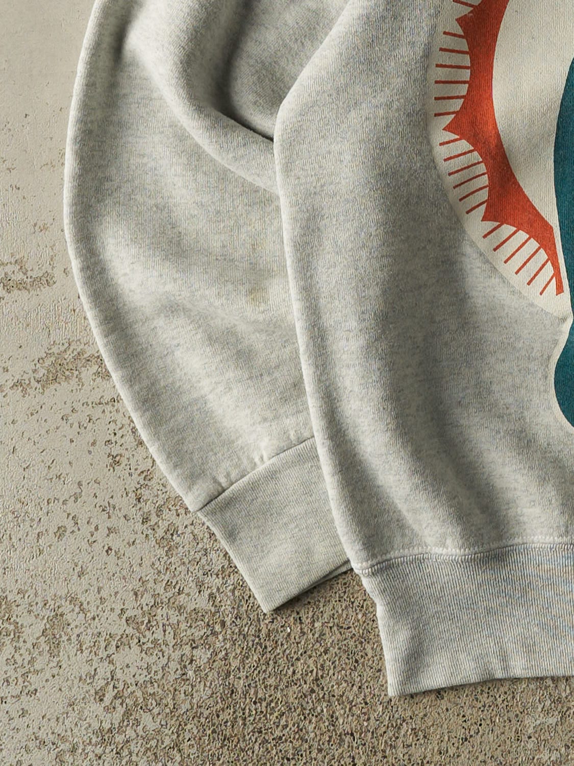 Vintage 93' Heather Grey Miami Dolphins Crewneck (S/M) - Image 3
