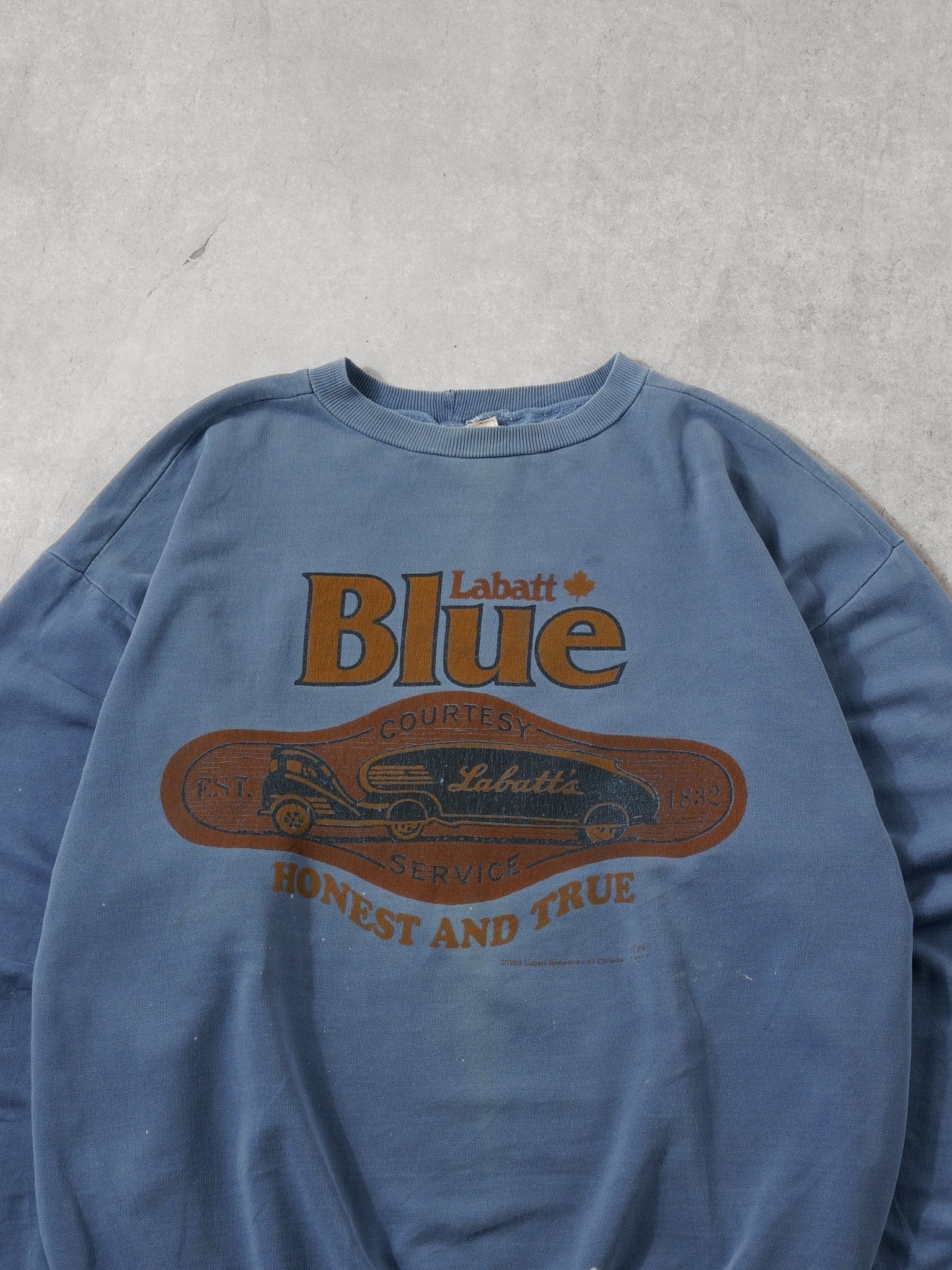Vintage 93' Nude Blue Labatt Service Longsleeve (XL) - Image 2