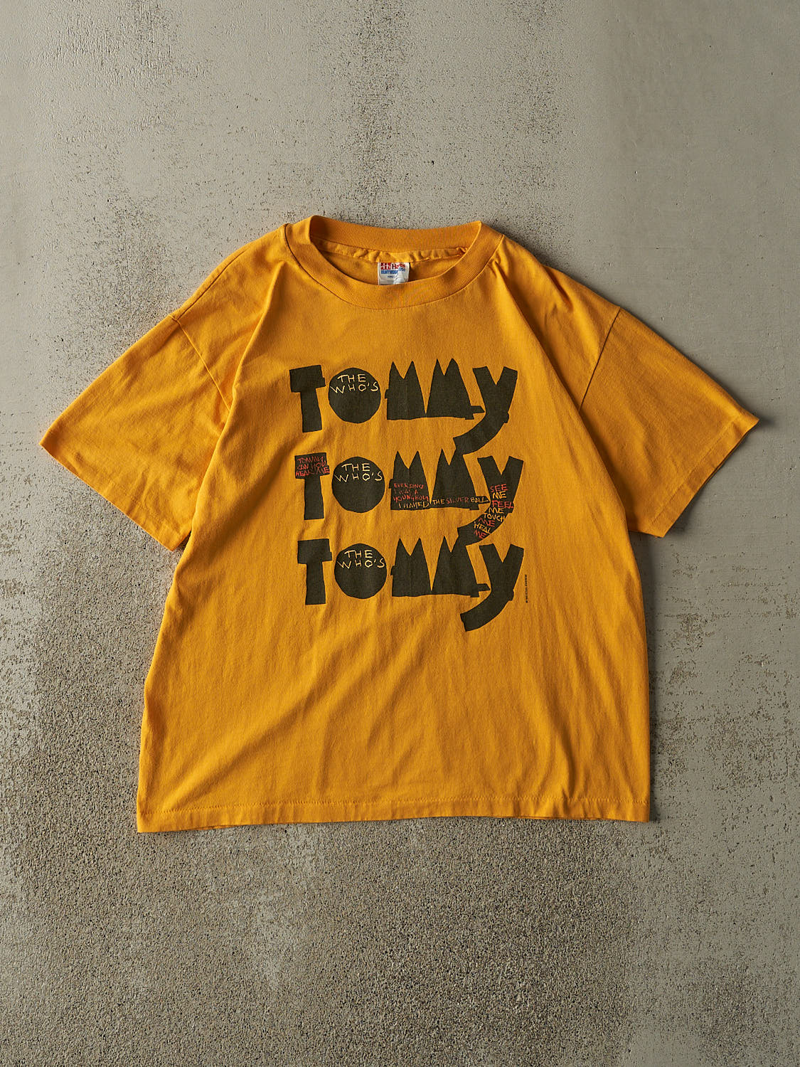 Vintage 93' Yellow The Who "Tommy" Tee (M/L)