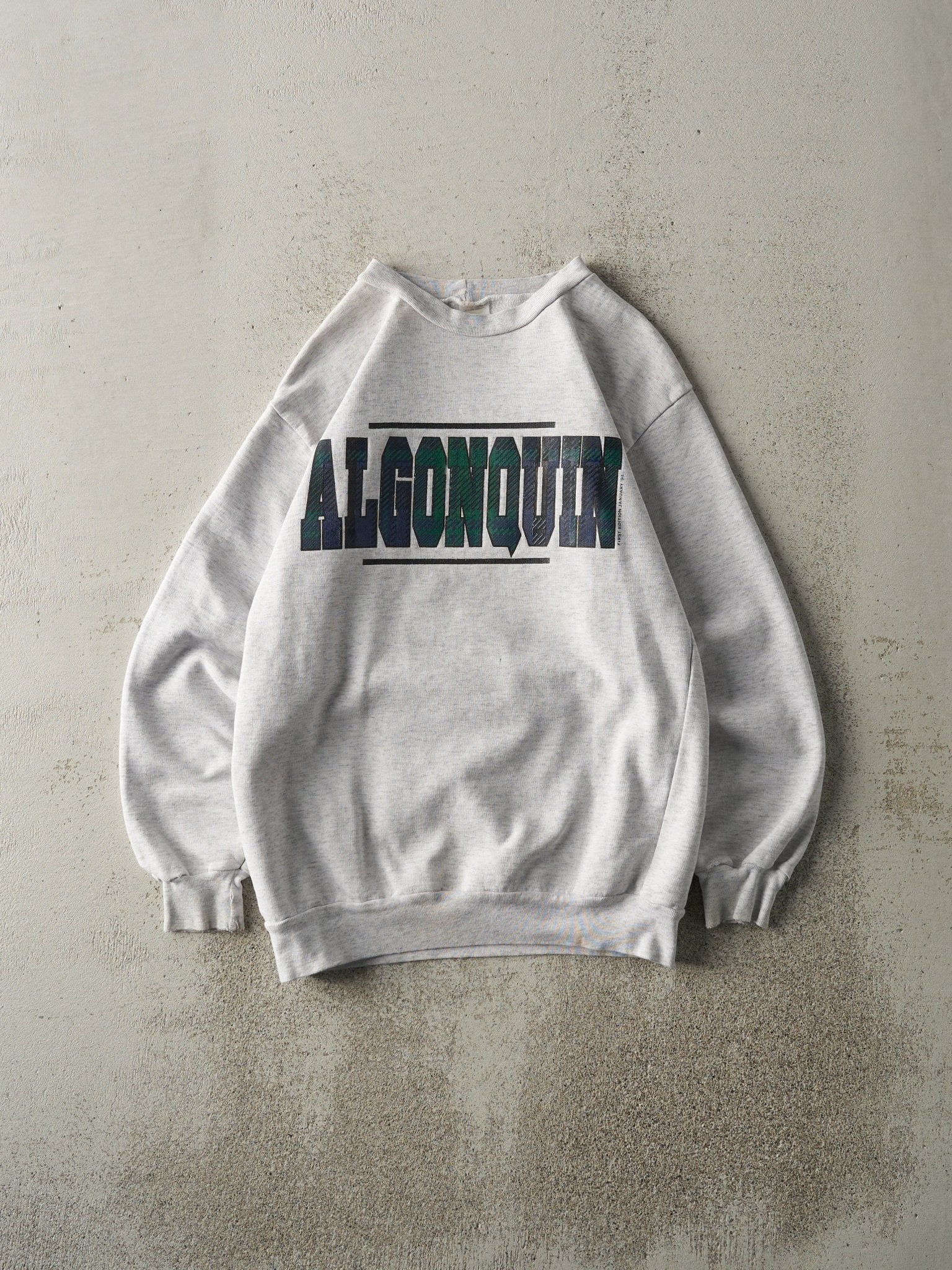 Vintage 94' Heather Grey Algonquin Crewneck (S)