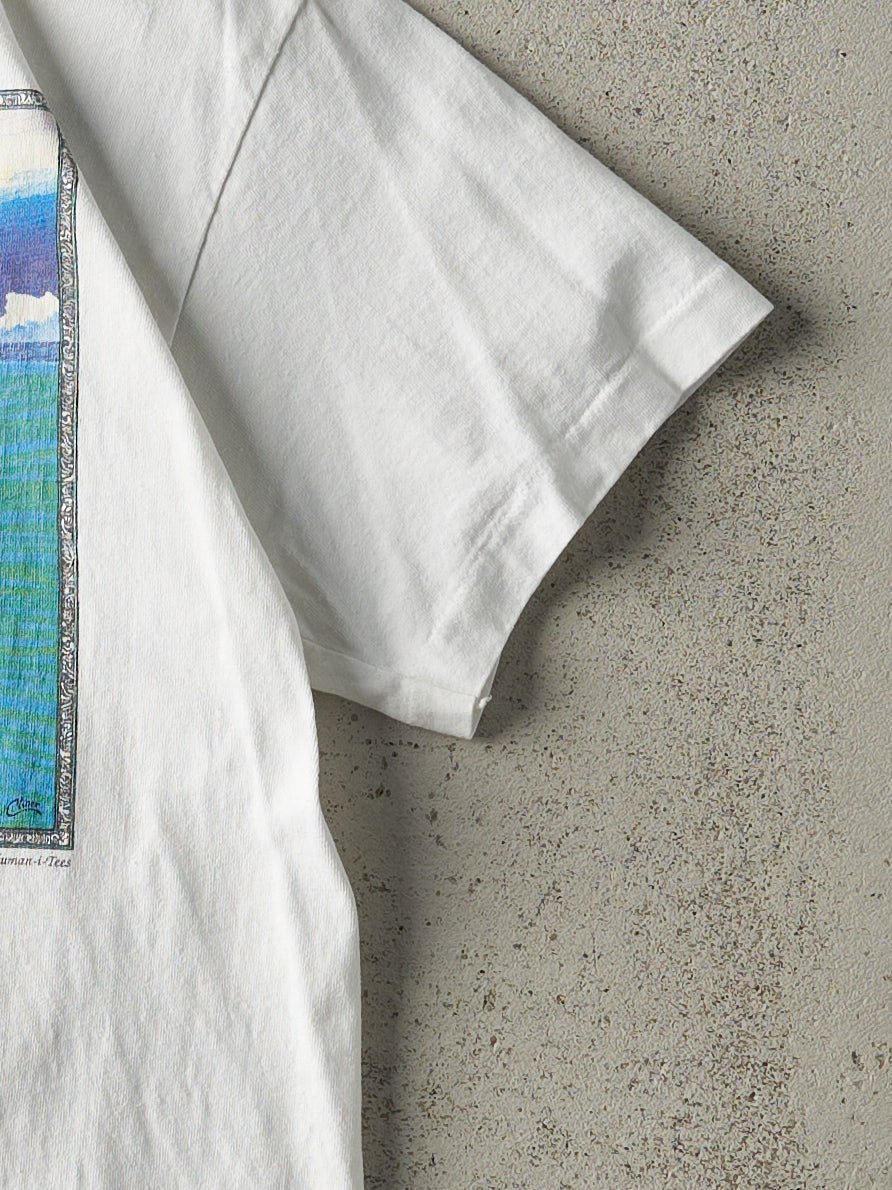 Vintage 94' White Voices of the Sea Single Stitch Tee (S) - Image 3