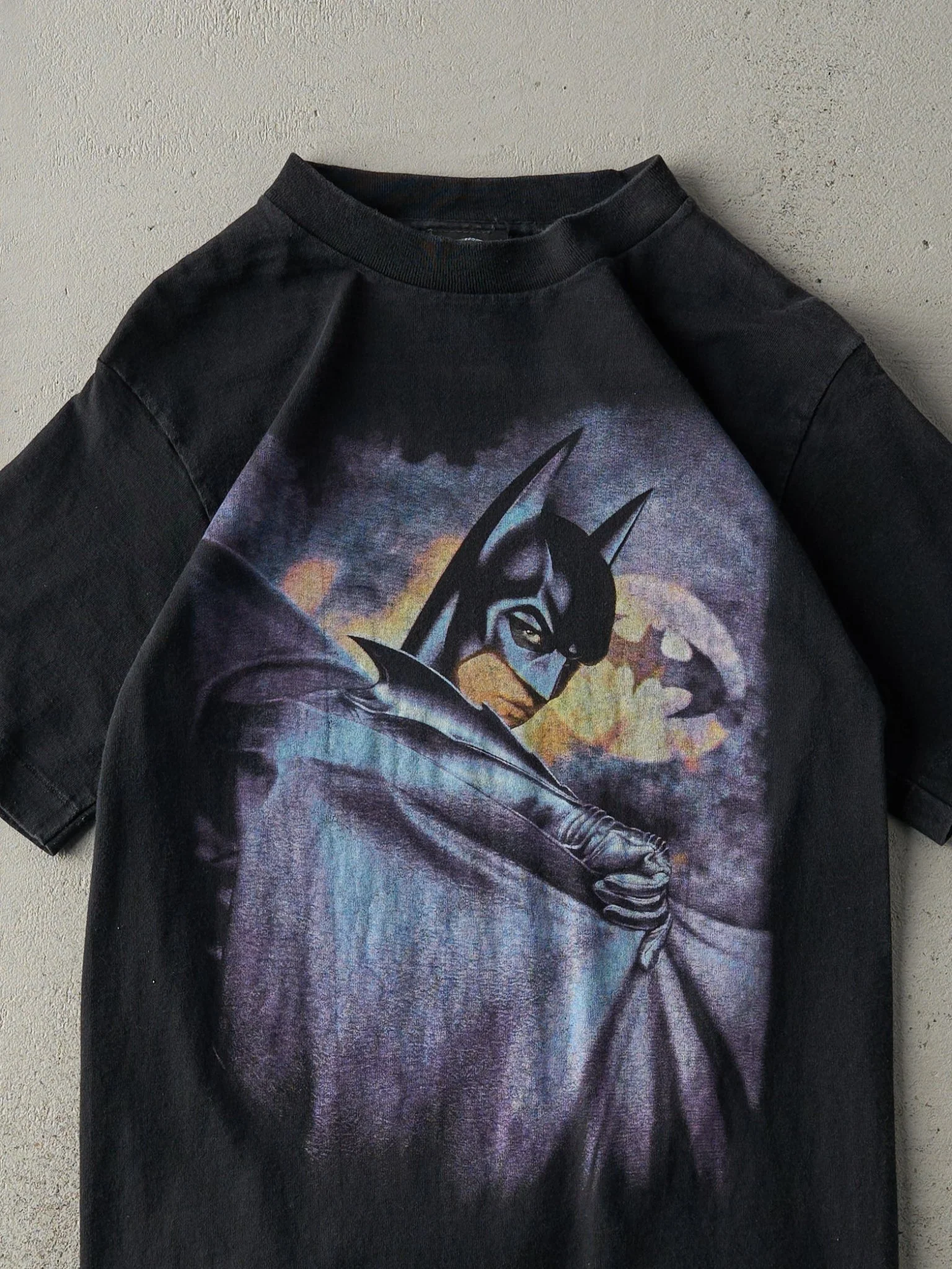 Vintage 95' Black Batman Forever Single Stitch Tee (XS) - Image 2