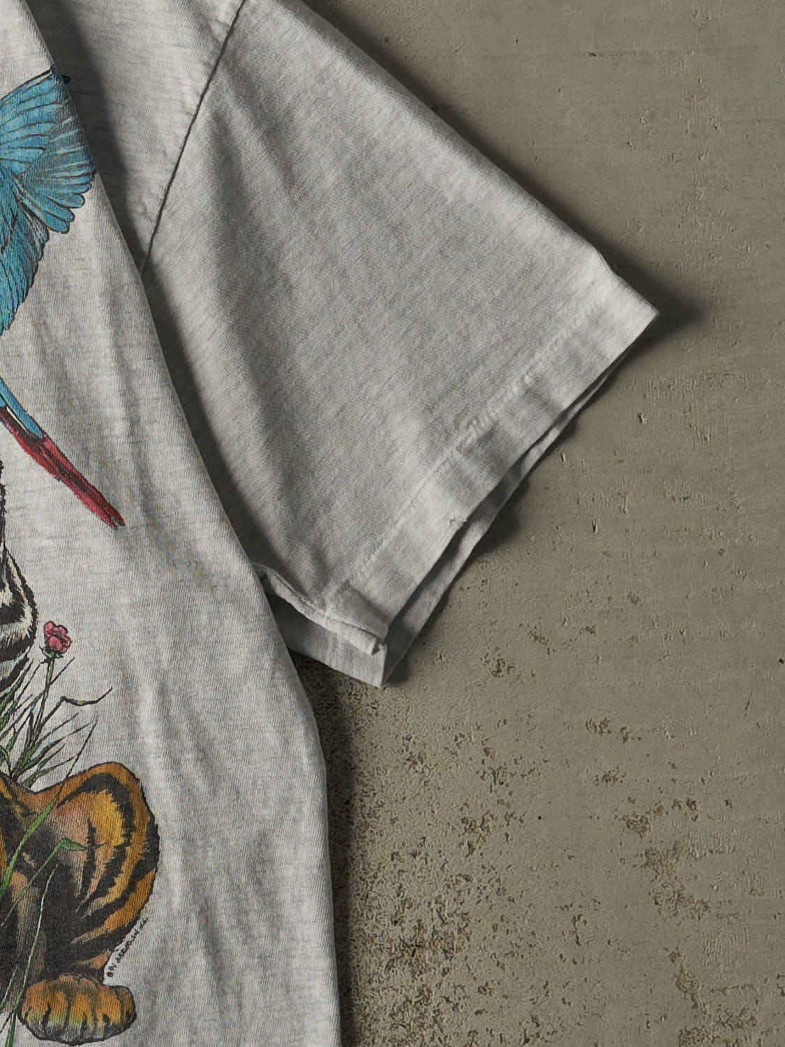 Vintage 95' Heather Grey Earth Day Single Stitch Tee (M/L) - Image 4