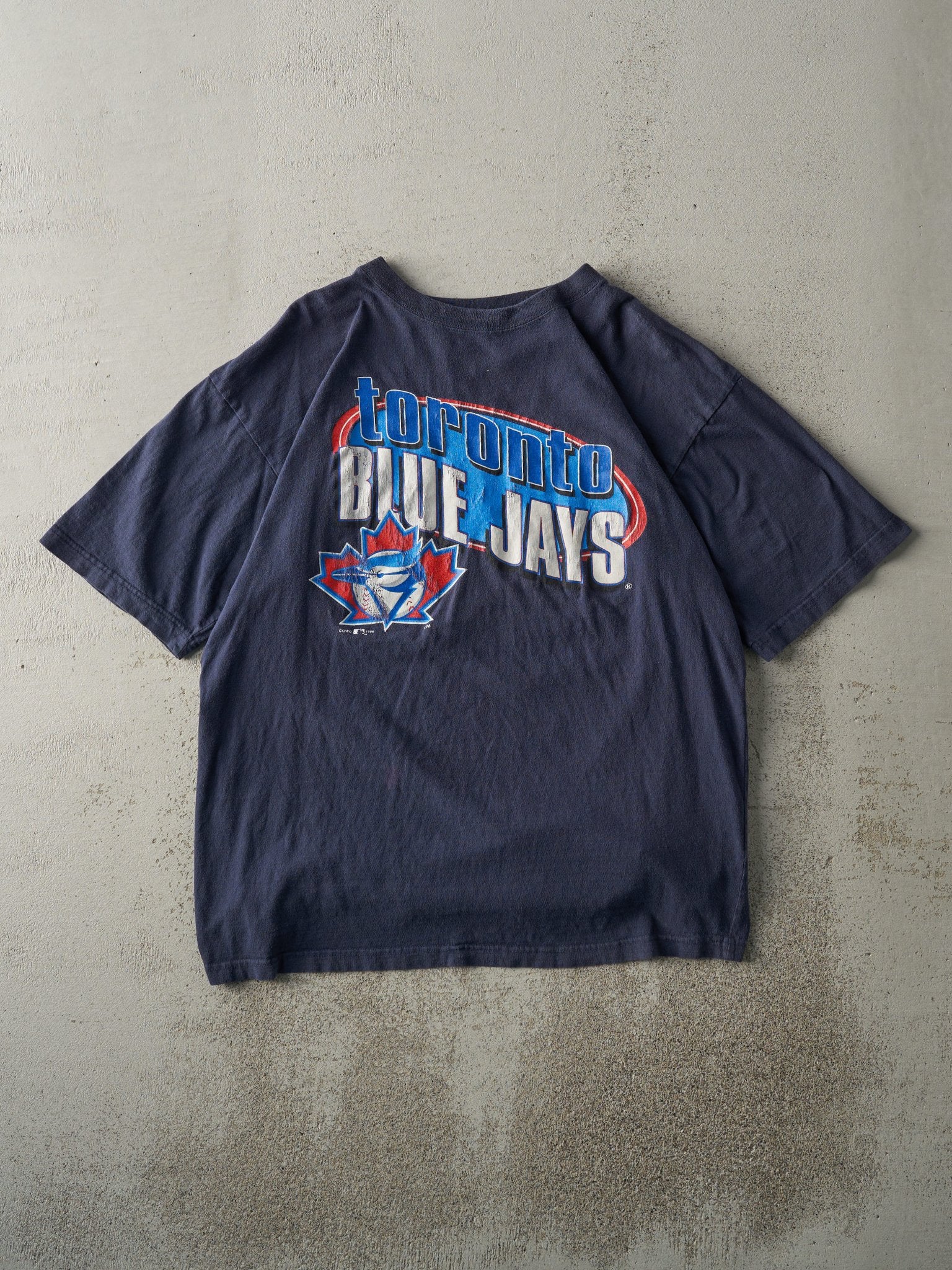 Vintage 96' Navy Blue Toronto Blue Jays Tee (M)