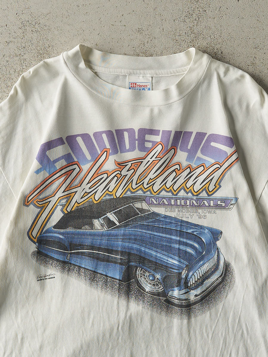 Vintage 96' White Good Guys Heartland Nationals Racing Tee (M/L) - Image 3