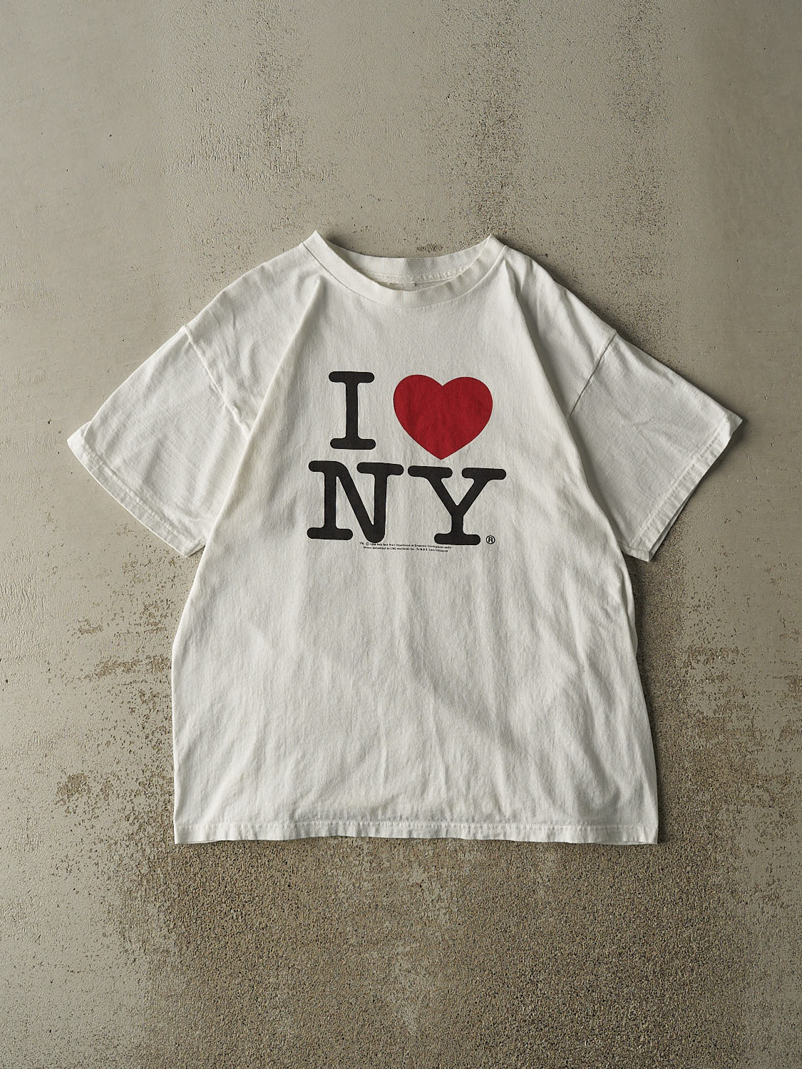 Vintage 96' White "I Love NY" Tee (L)