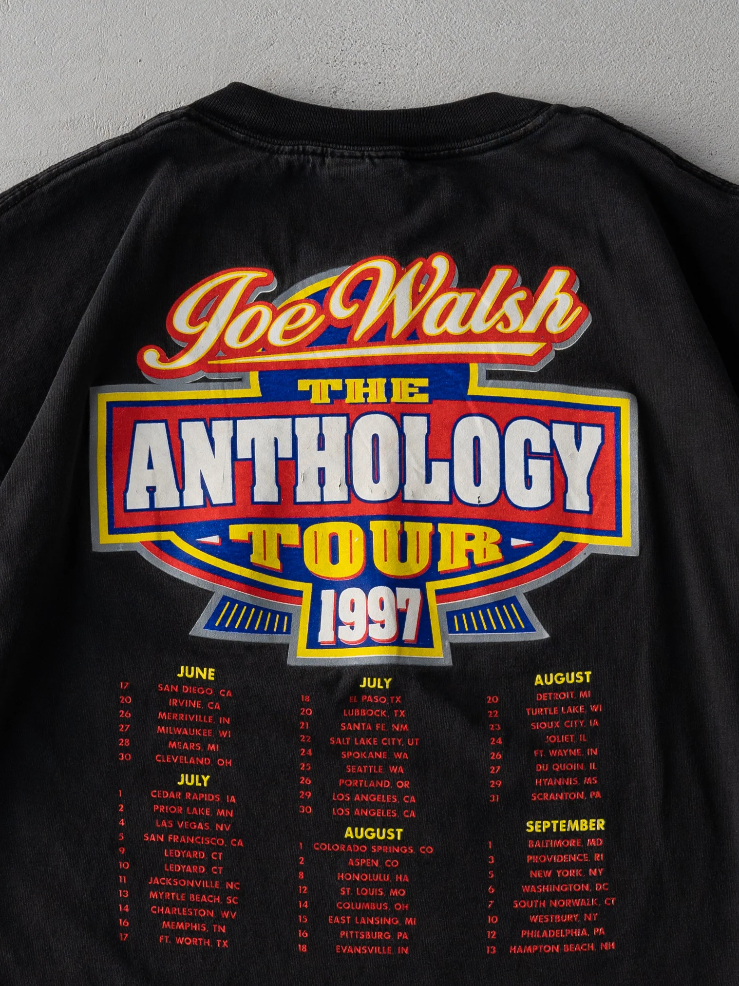 Vintage 97' Black Joe Walsh Anthology Tour Tee (L) - Image 4
