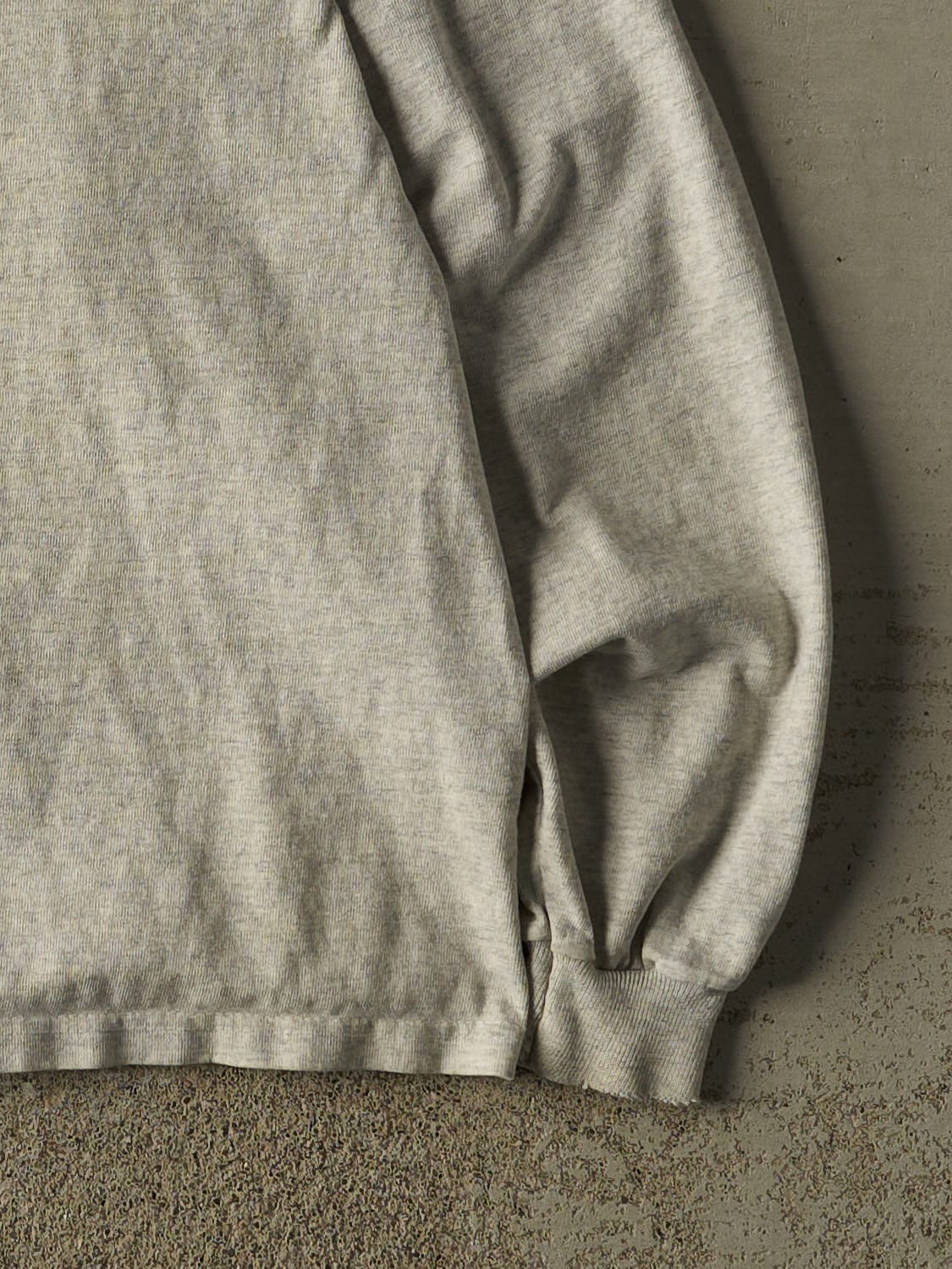 Vintage 97' Heather Grey Kurt W. Pfeiffer "Clothesline" Art Long Sleeve (M/L) - Image 4
