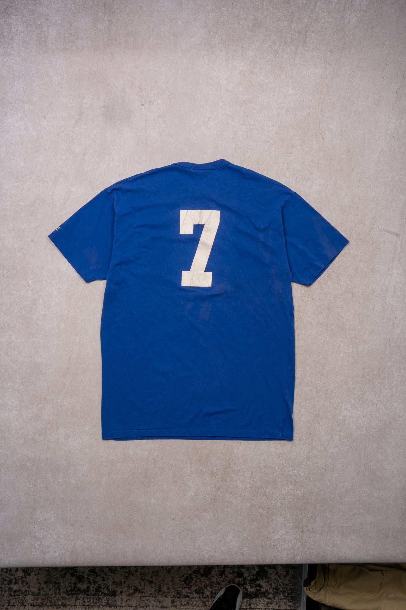 VIntage '97 Rangers #7 MLB 1/4 Button Single Stitch Tee (S/M) - Image 4