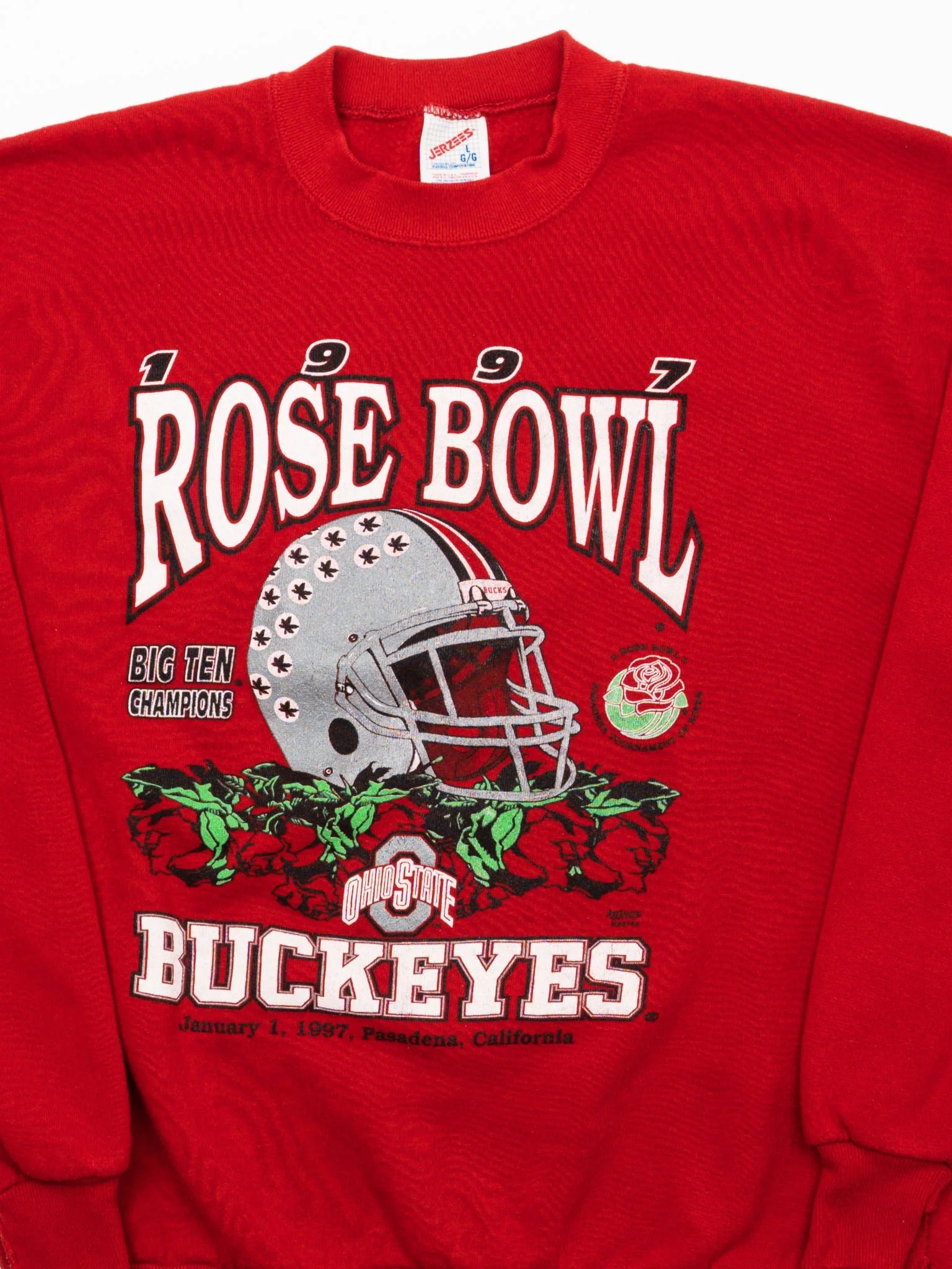 Vintage '97 Red Rose Bowl Buckeyes Crewneck (M) - Image 2