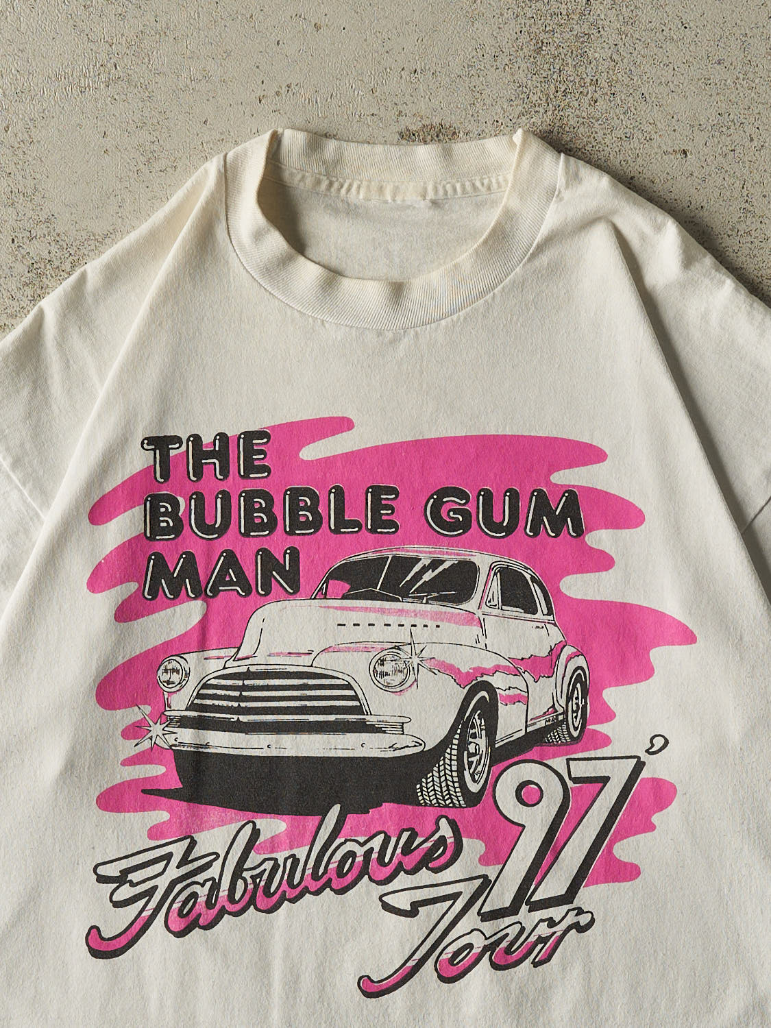 Vintage 97' White The Bubblegum Man Single Stitch Tee (M/L) - Image 2