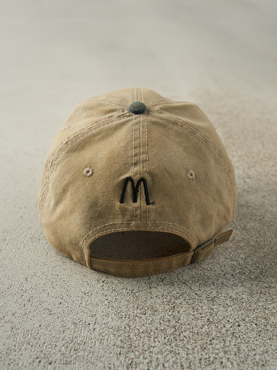 Vintage 98' Beige & Blue World Cup Soccer Strapback Hat - Image 3