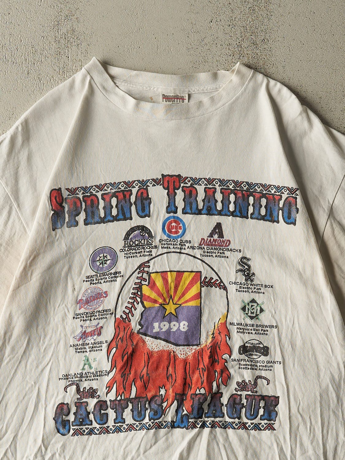 Vintage 98' Beige MLB Spring Training Tee (L) - Image 2