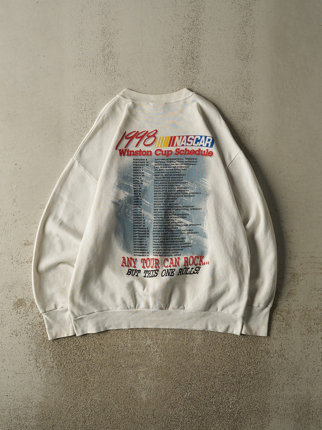 Vintage 98' Beige Nascar Crewneck (XL) - Image 2
