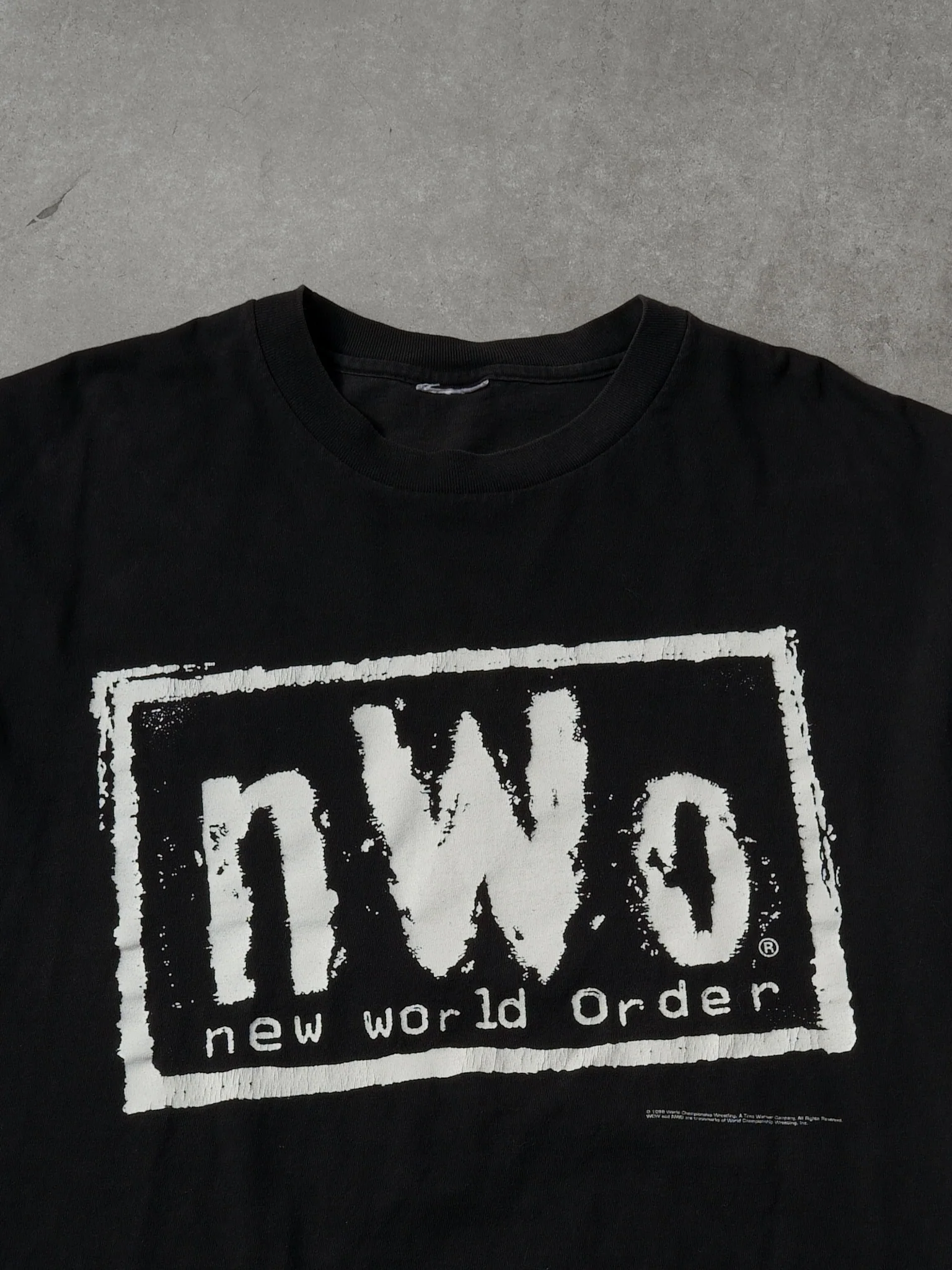 Vintage 98' Black New World Order Graphic Tee (M/L) - Image 3