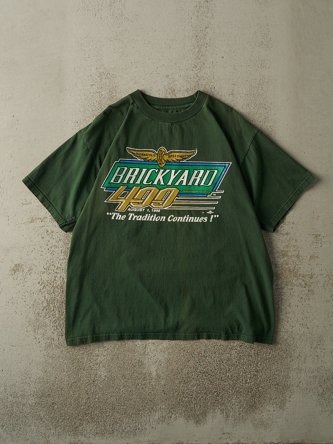 Vintage 98' Green Brickyard 400 Racing Tee (XL)